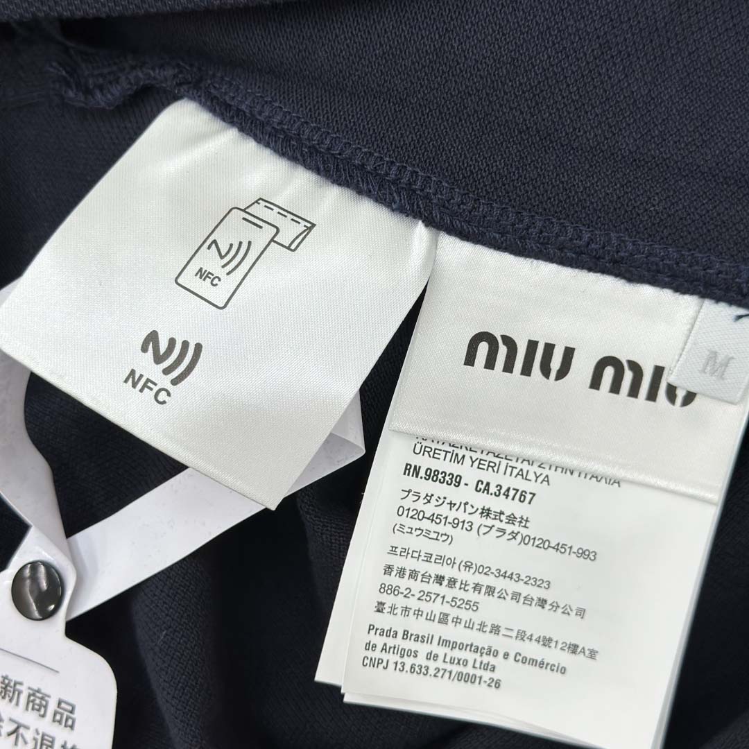 Miu Miu Cotton Piqué Polo Shirt - FashionPlug