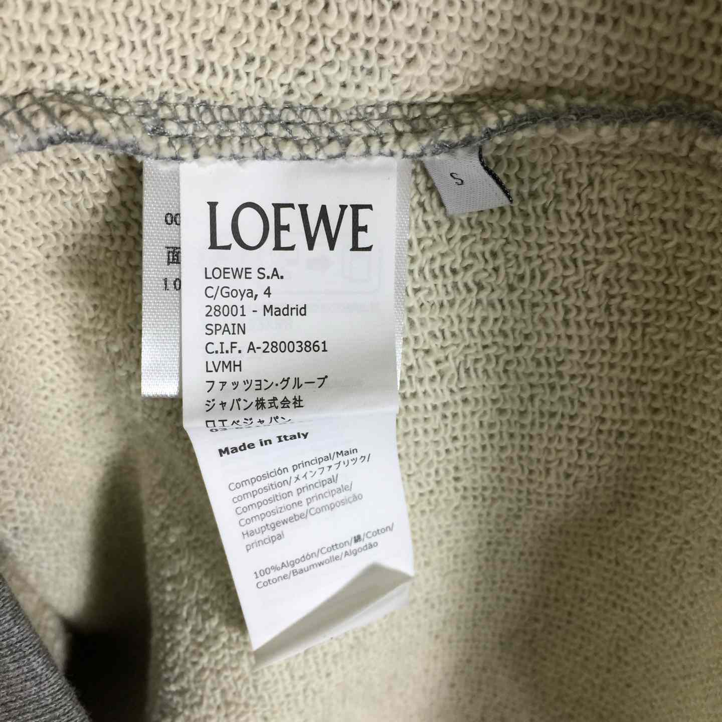 Loewe Relaxed Fit Hoodie In Cotton - FashionPlug