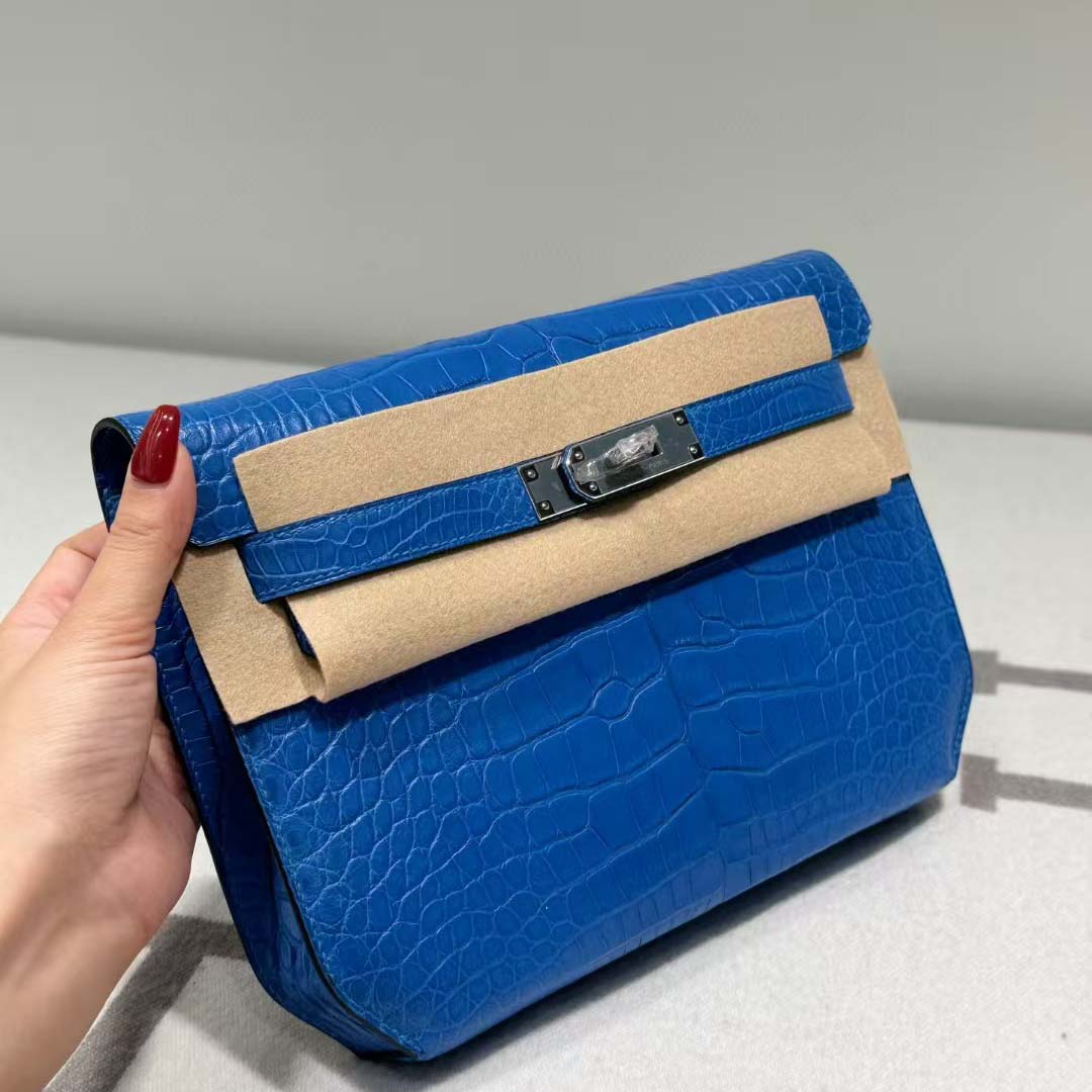 Hermes Kelly Depeche Malachite 25cm - FashionPlug