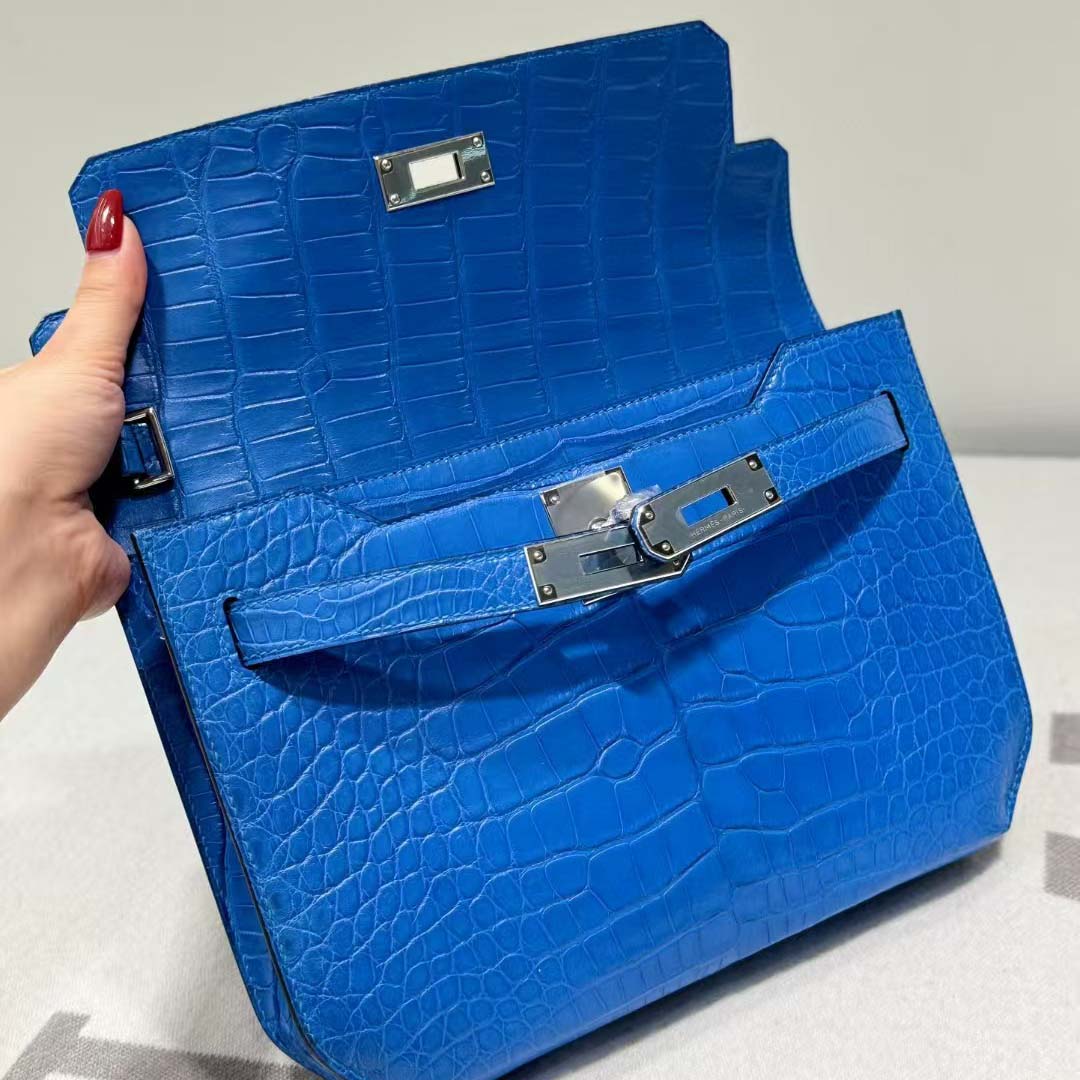 Hermes Kelly Depeche Malachite 25cm - FashionPlug