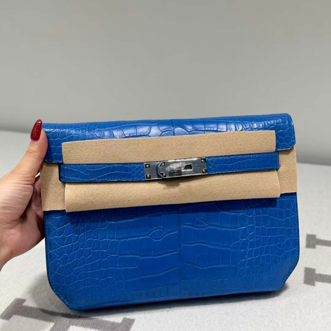 Hermes Kelly Depeche Malachite 25cm - FashionPlug