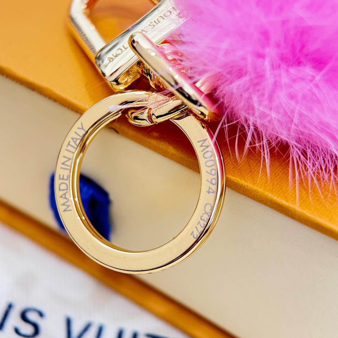 Louis Vuitton Vivienne Fur Key Holder   M01447 - FashionPlug