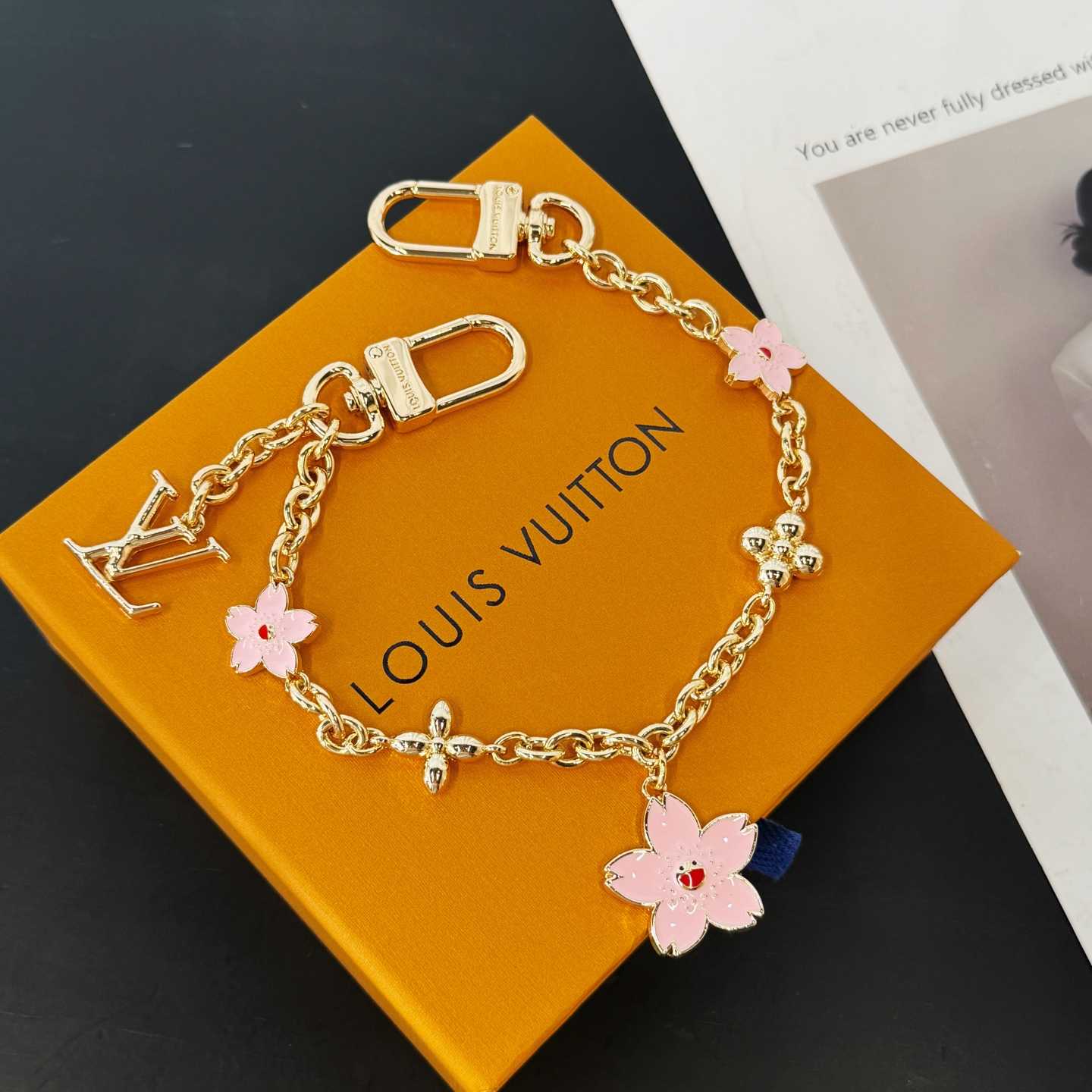 Louis Vuitton LV x TM Cherry Blossom Bag Chain   M02540 - FashionPlug
