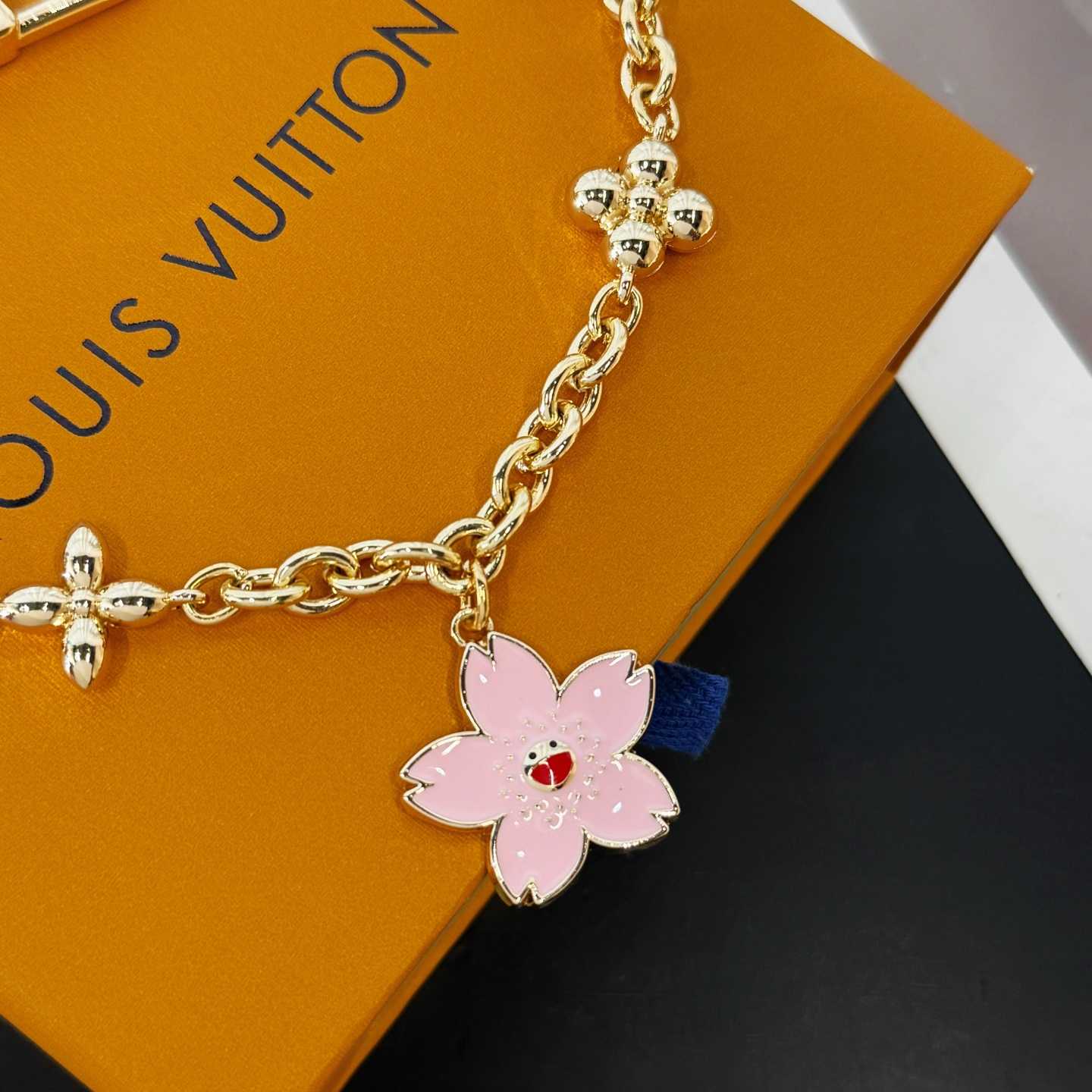 Louis Vuitton LV x TM Cherry Blossom Bag Chain   M02540 - FashionPlug