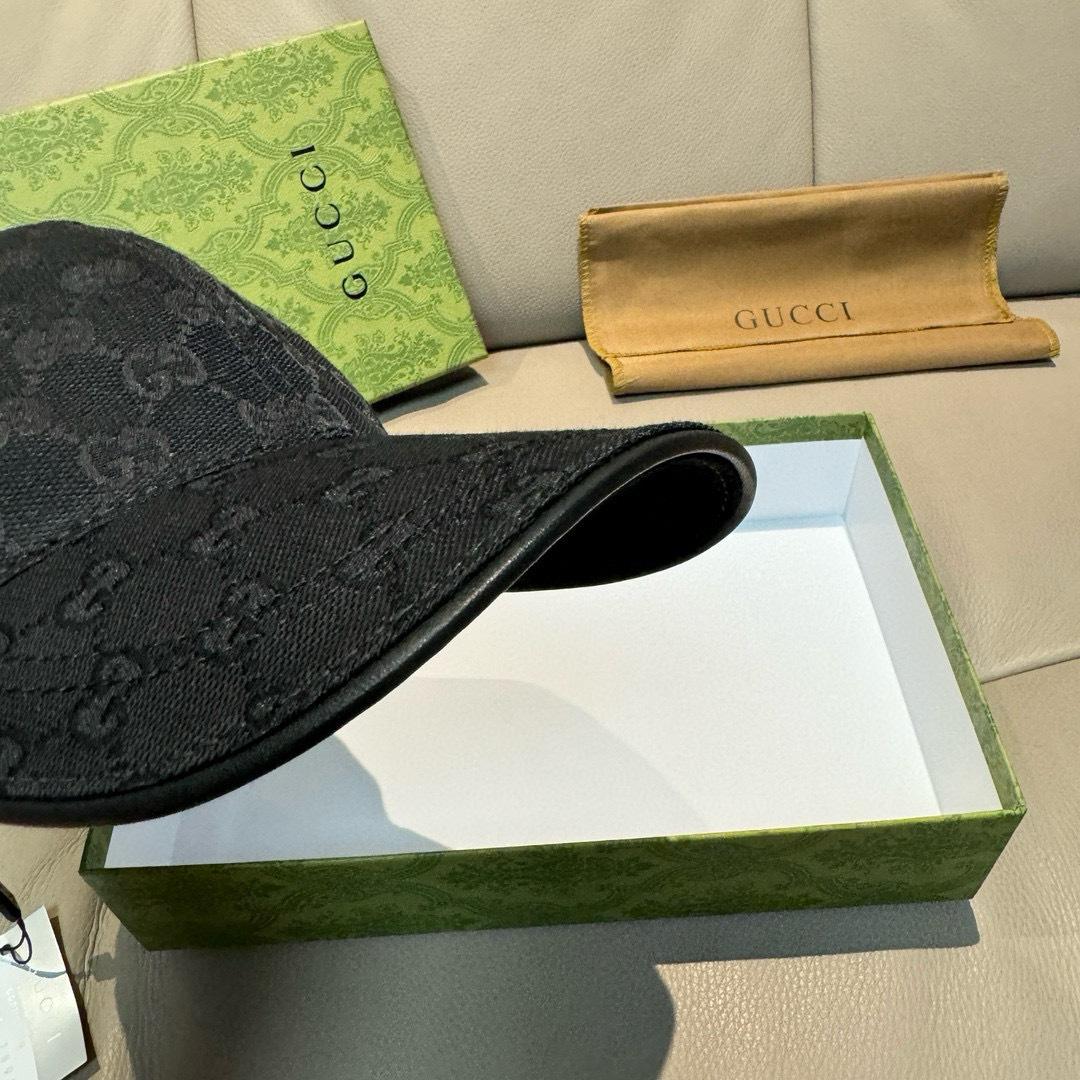 Gucci Original GG Canvas Baseball Hat With Web - FashionPlug