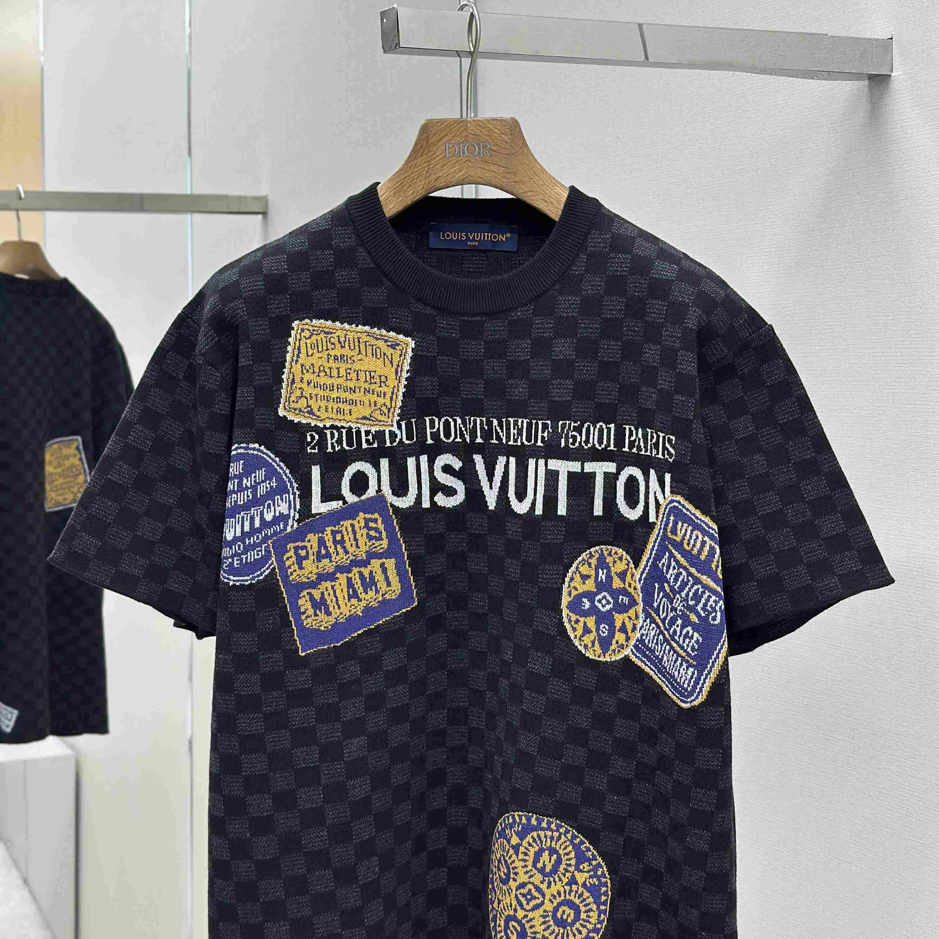 Louis Vuitton Jersey Jacquard T-Shirt   1AHW57 - FashionPlug
