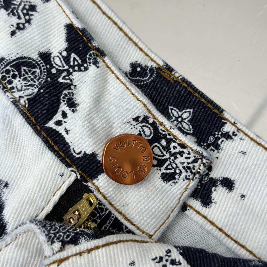 Louis Vuitton Monogram Denim Shorts - FashionPlug