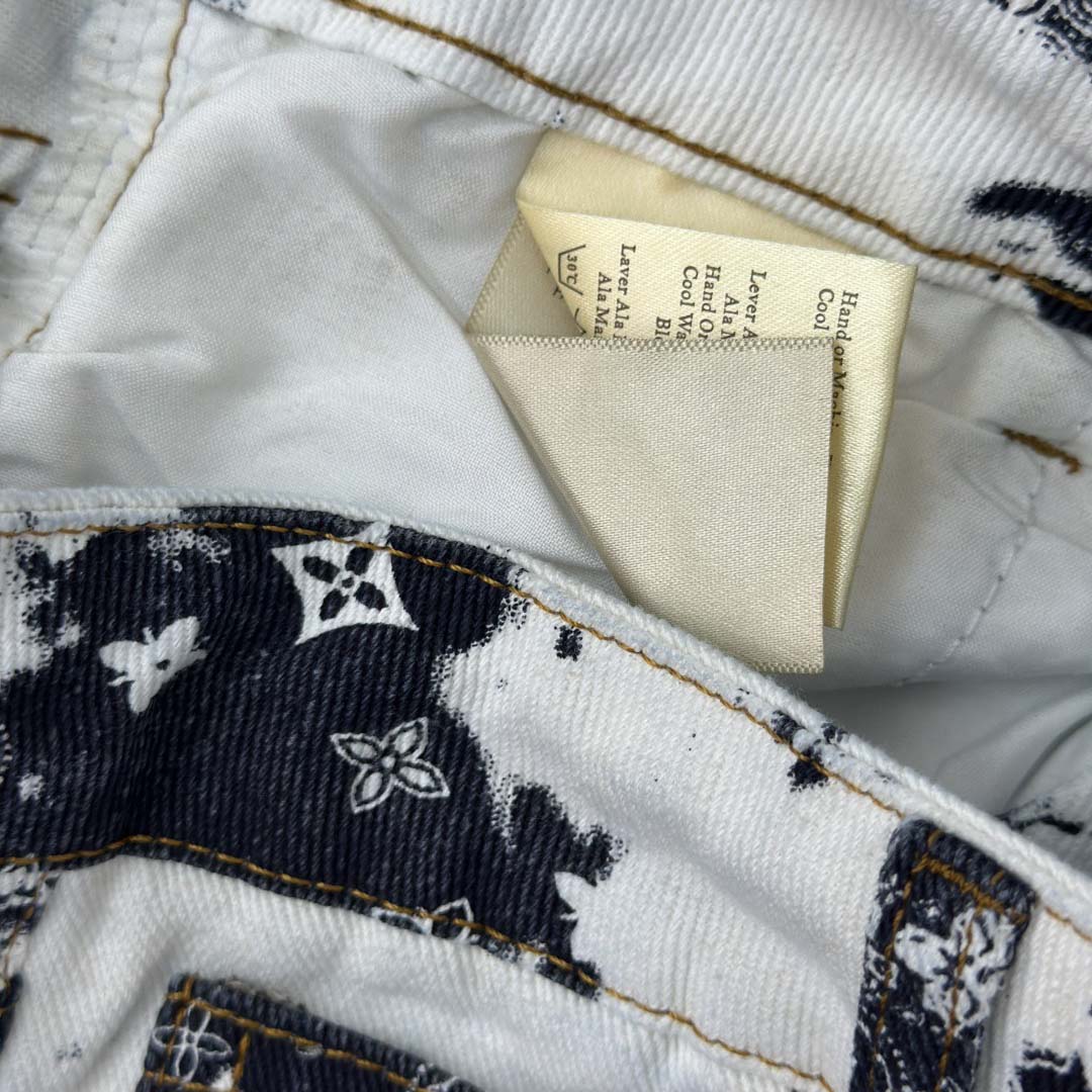 Louis Vuitton Monogram Denim Shorts - FashionPlug