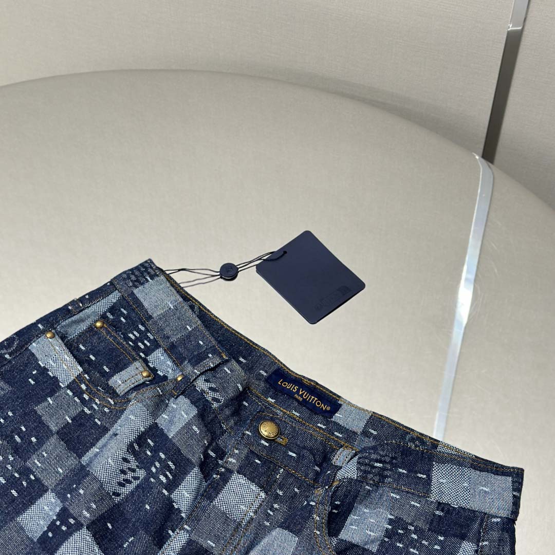 Louis Vuitton x Nigo Denim Shorts - FashionPlug