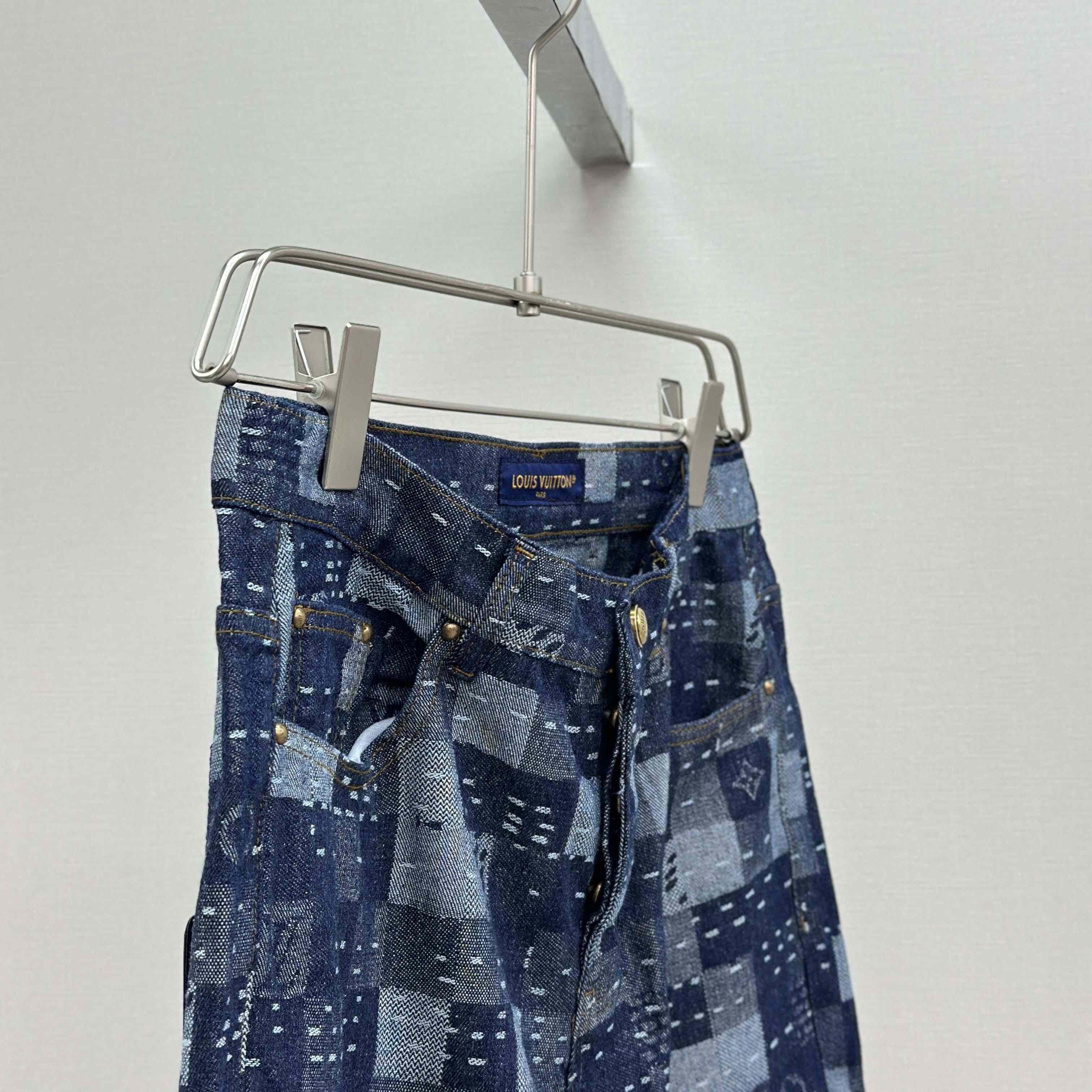 Louis Vuitton x Nigo Denim Shorts - FashionPlug