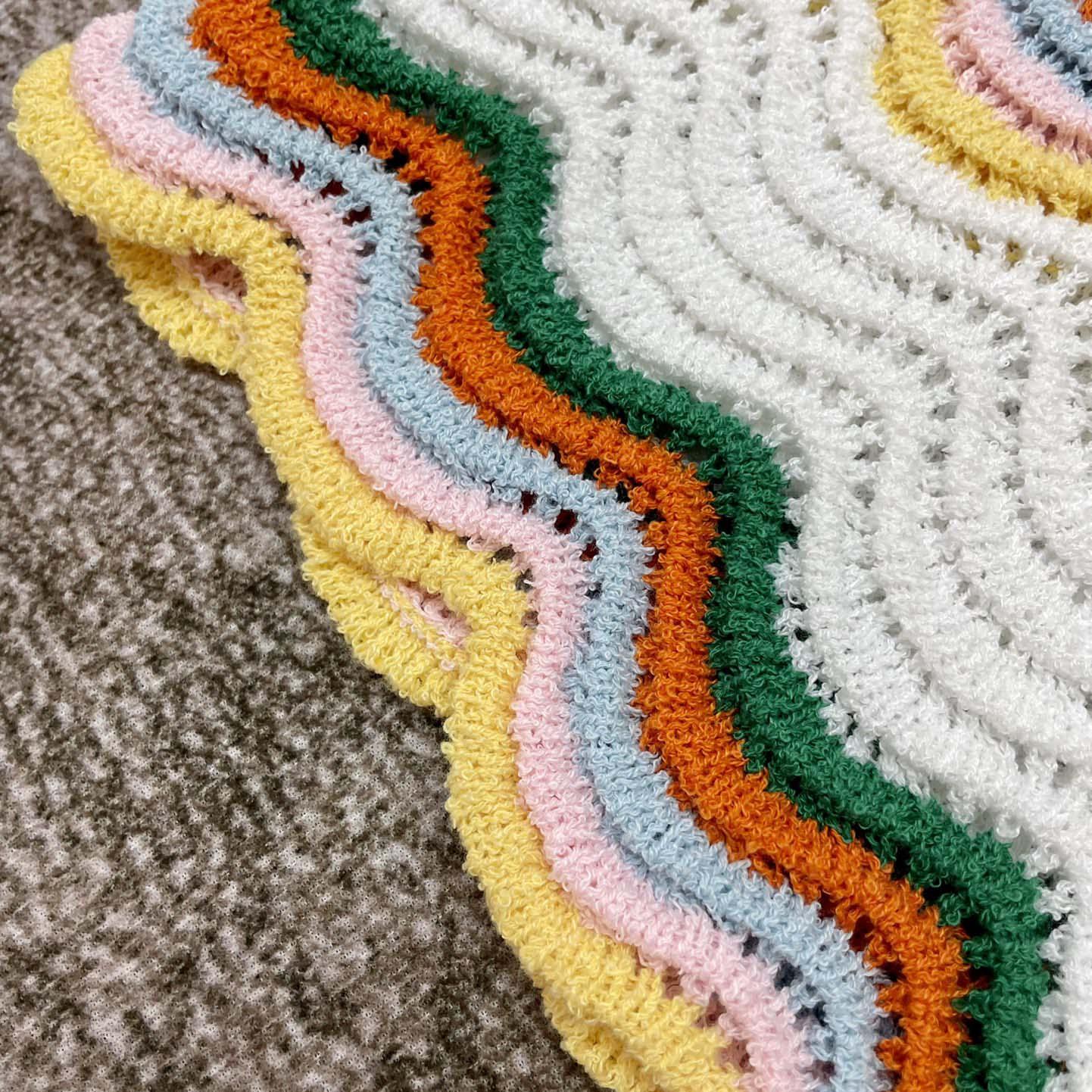 Casablanca Wavy Boucle Shorts   D0059 - FashionPlug