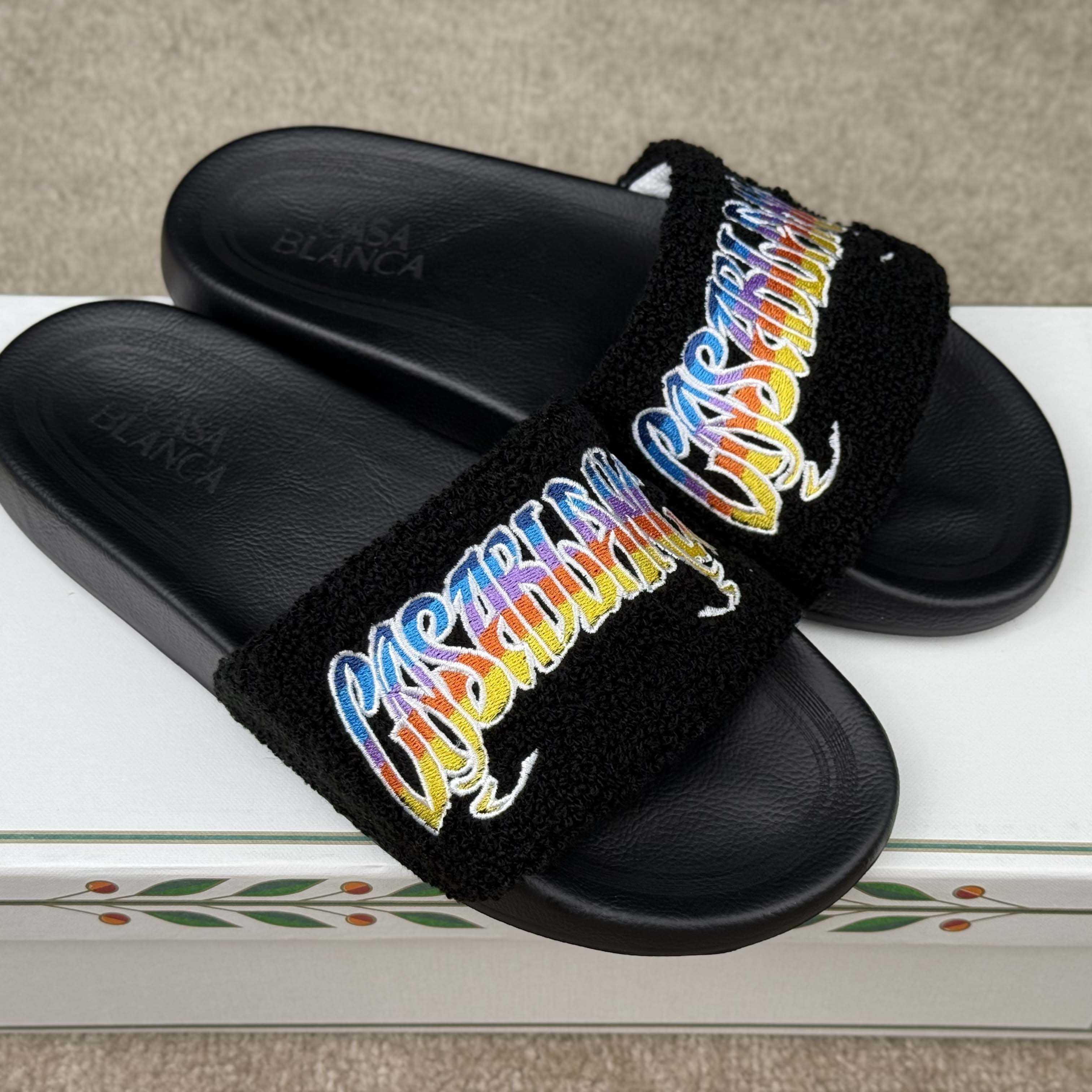 Casablanca Gothic Terry Slider - FashionPlug
