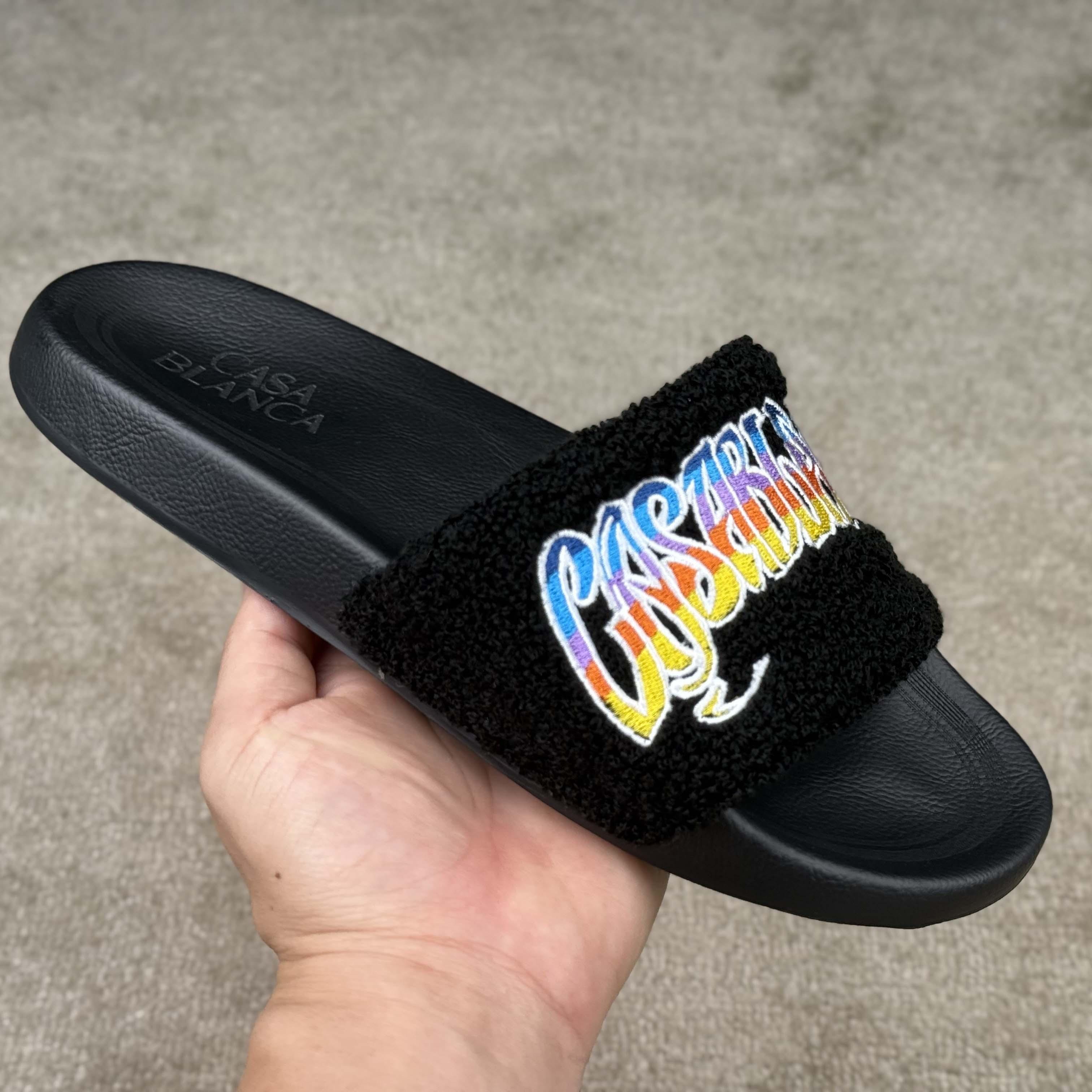 Casablanca Gothic Terry Slider - FashionPlug