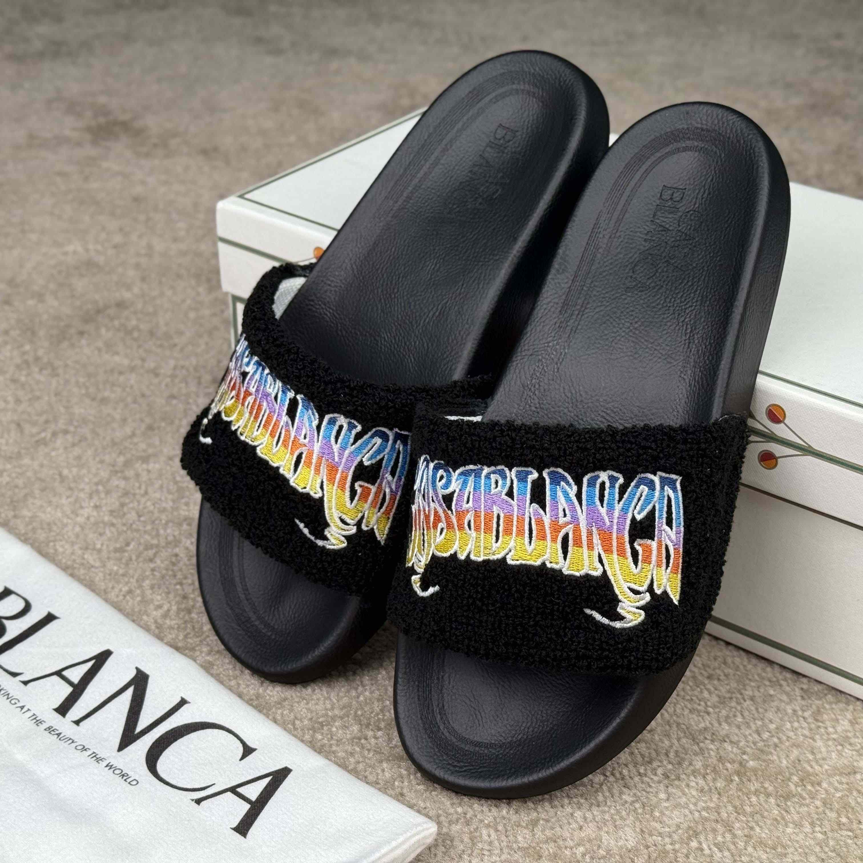 Casablanca Gothic Terry Slider - FashionPlug