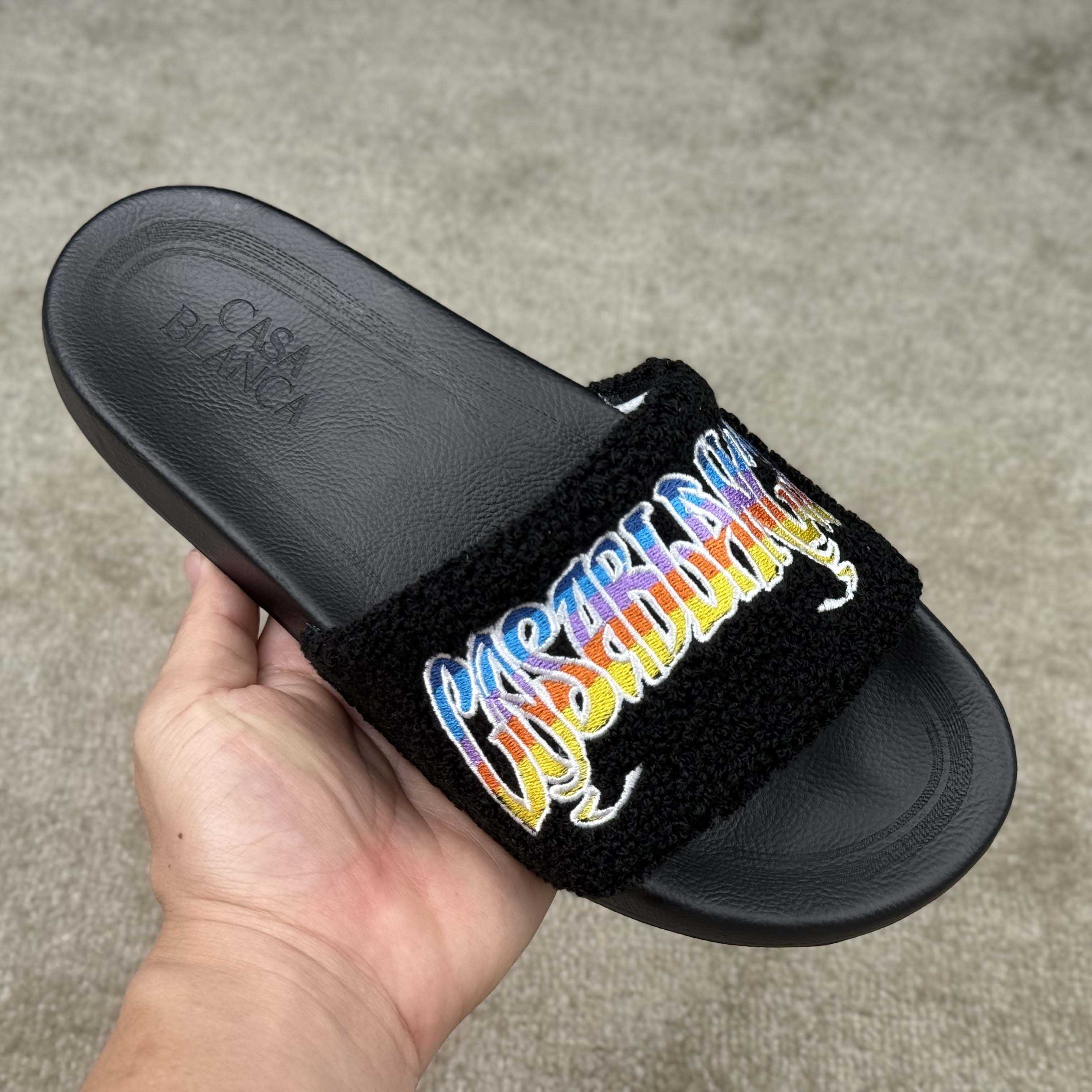 Casablanca Gothic Terry Slider - FashionPlug