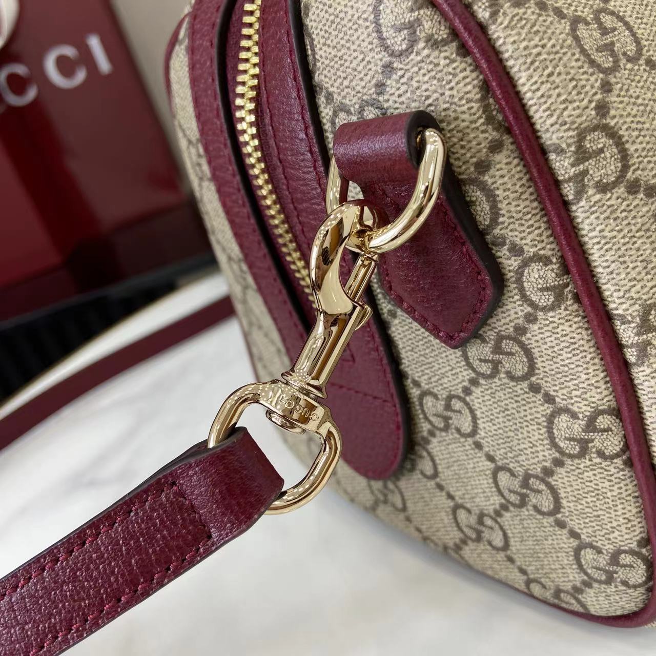 Gucci Ophidia Medium Boston Bag - FashionPlug