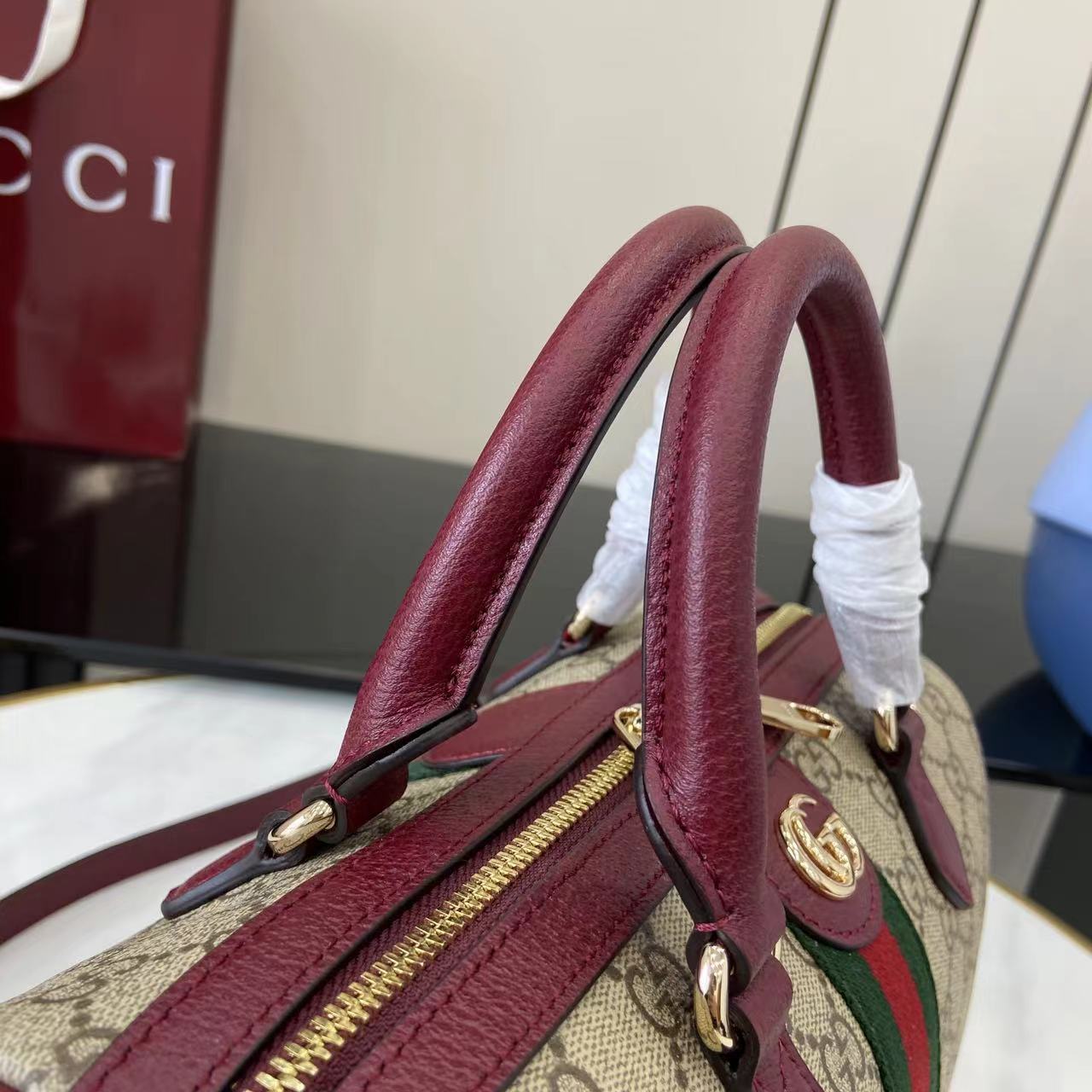 Gucci Ophidia Medium Boston Bag - FashionPlug