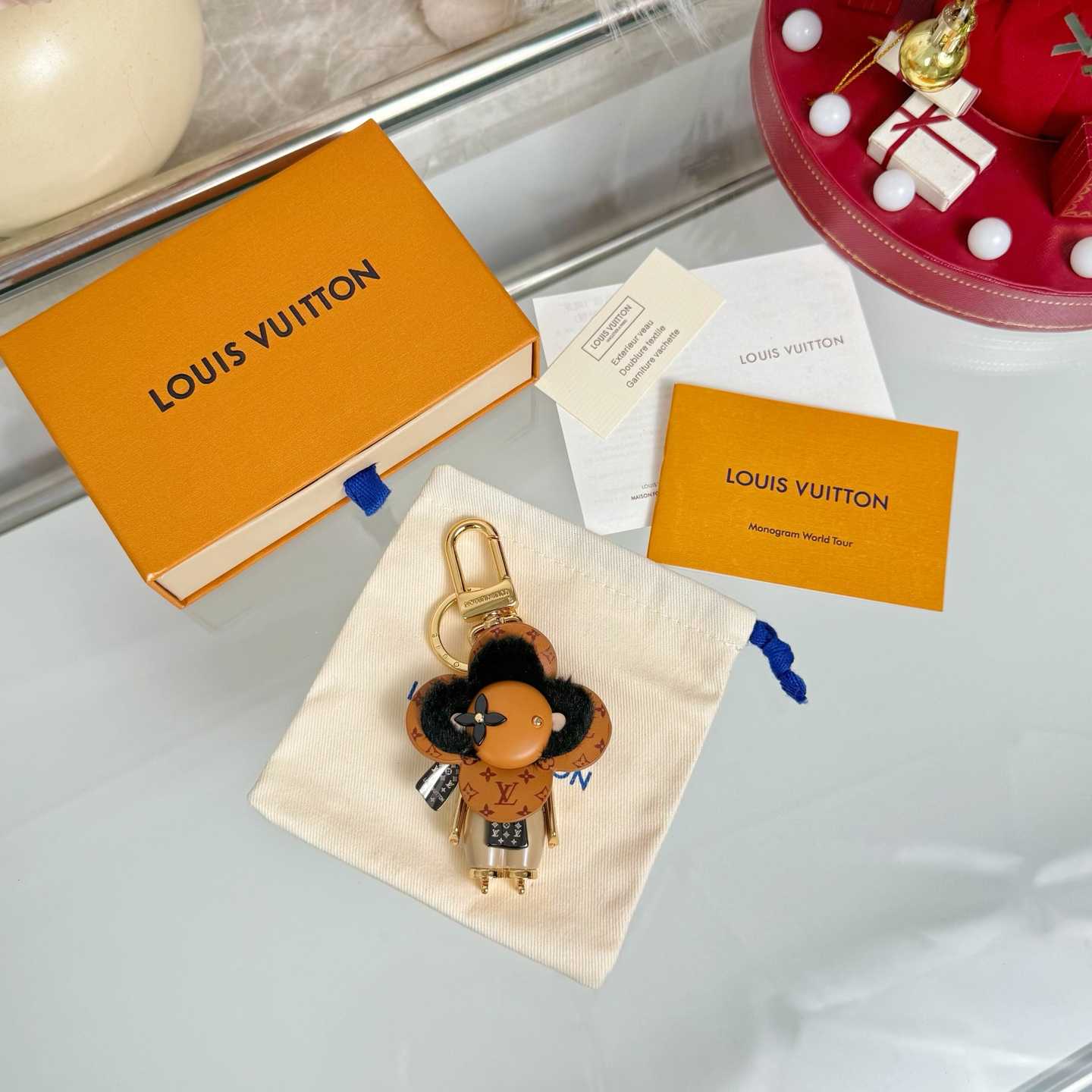 Louis Vuitton Vivienne Ski Bag Charm And Key Holder   M02137 - FashionPlug