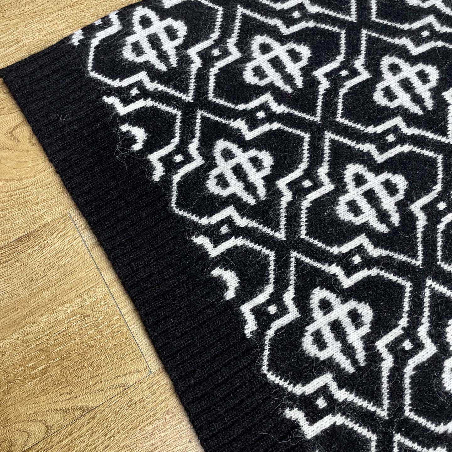 Casablanca Monogram-pattern Knitted Sweater - FashionPlug