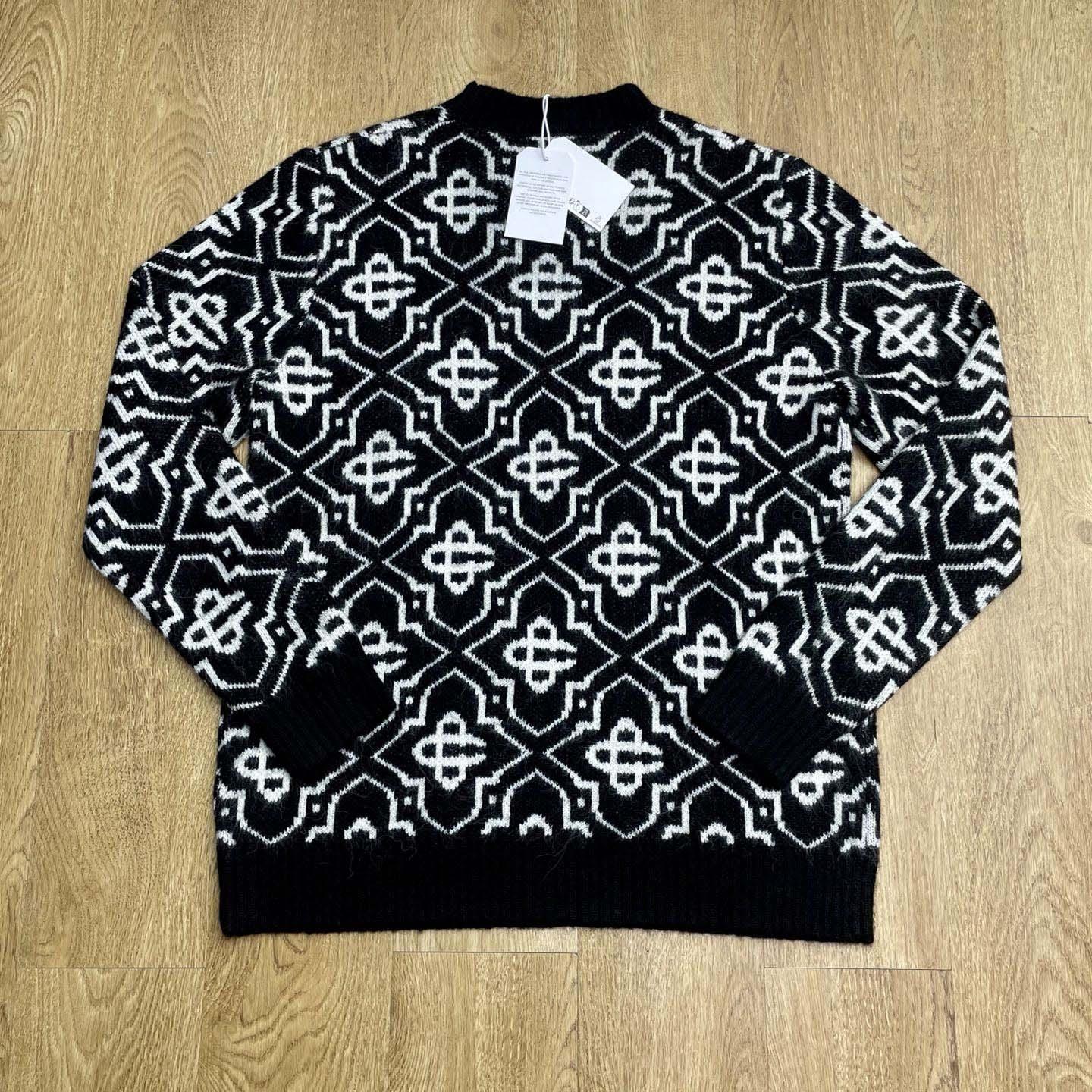 Casablanca Monogram-pattern Knitted Sweater - FashionPlug
