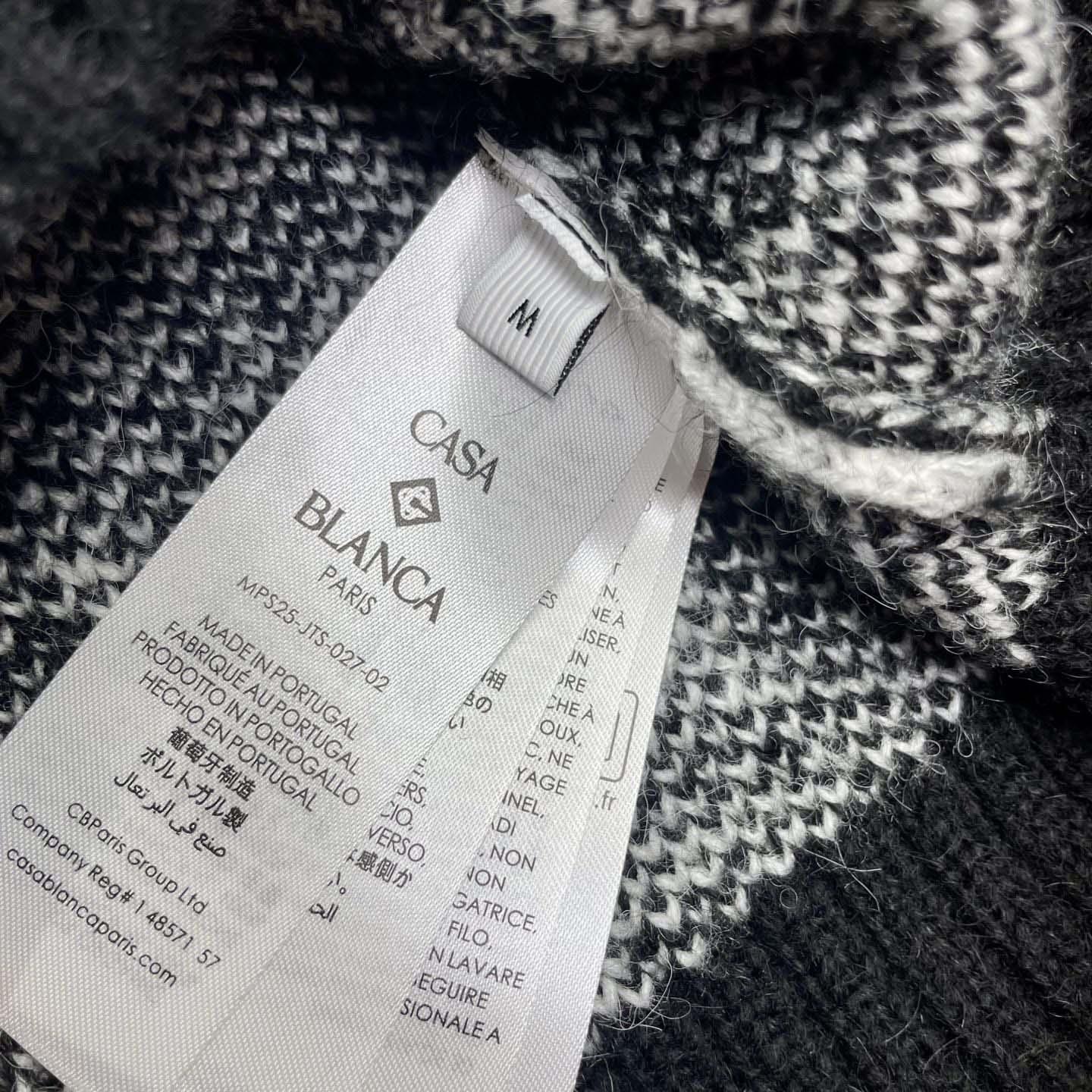 Casablanca Monogram-pattern Knitted Sweater - FashionPlug