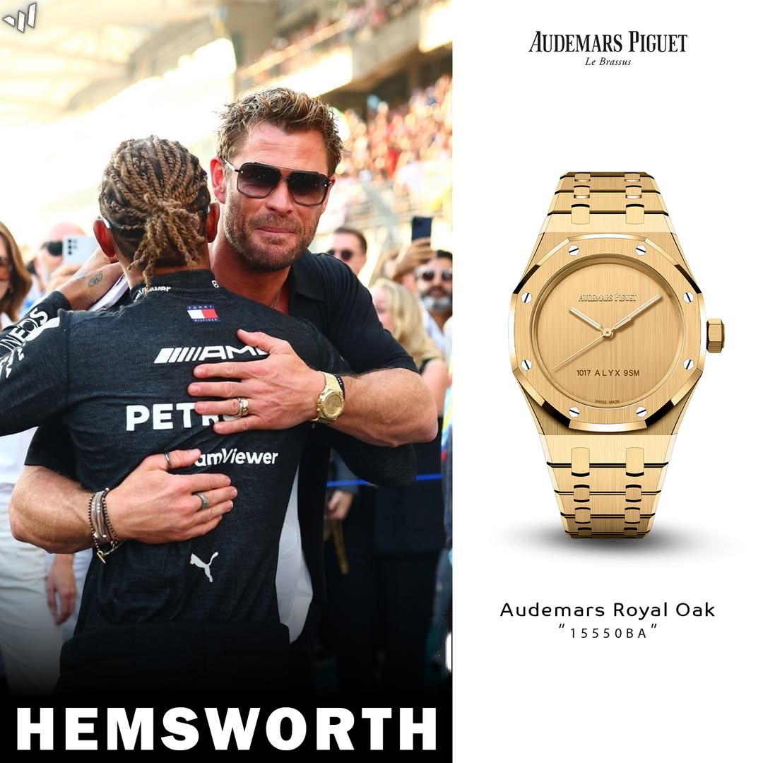 Audemars Piguet Royal Oak 15550BA Champagne Dial 1017 ALYX 9SM in Yellow Gold - FashionPlug