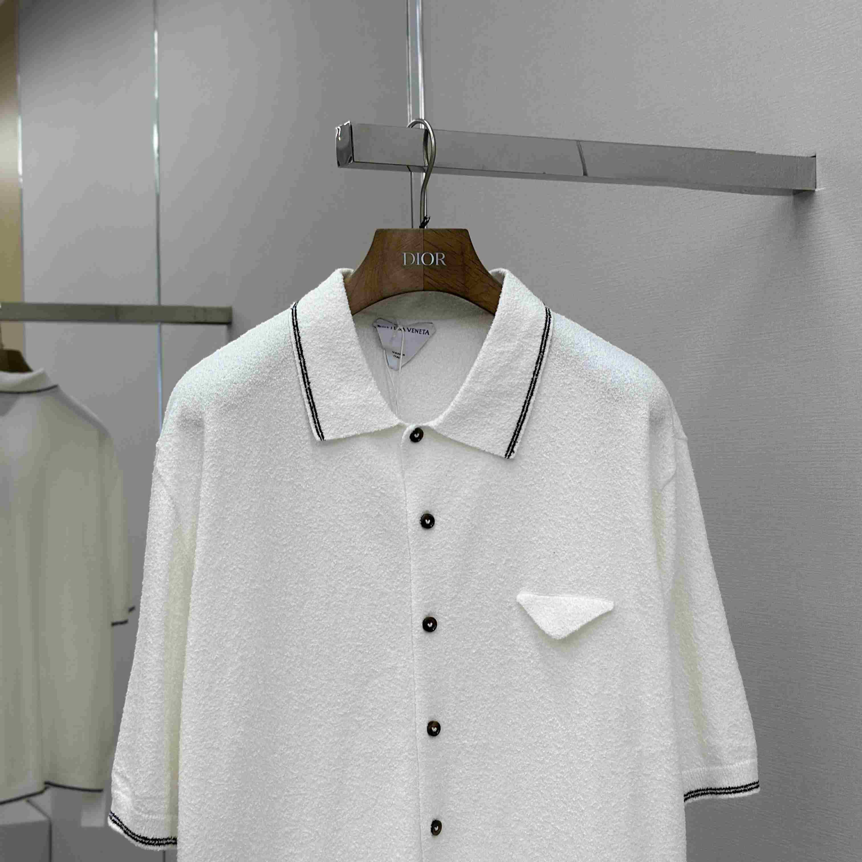 Bottega Veneta Cotton Bouclé Shirt - FashionPlug