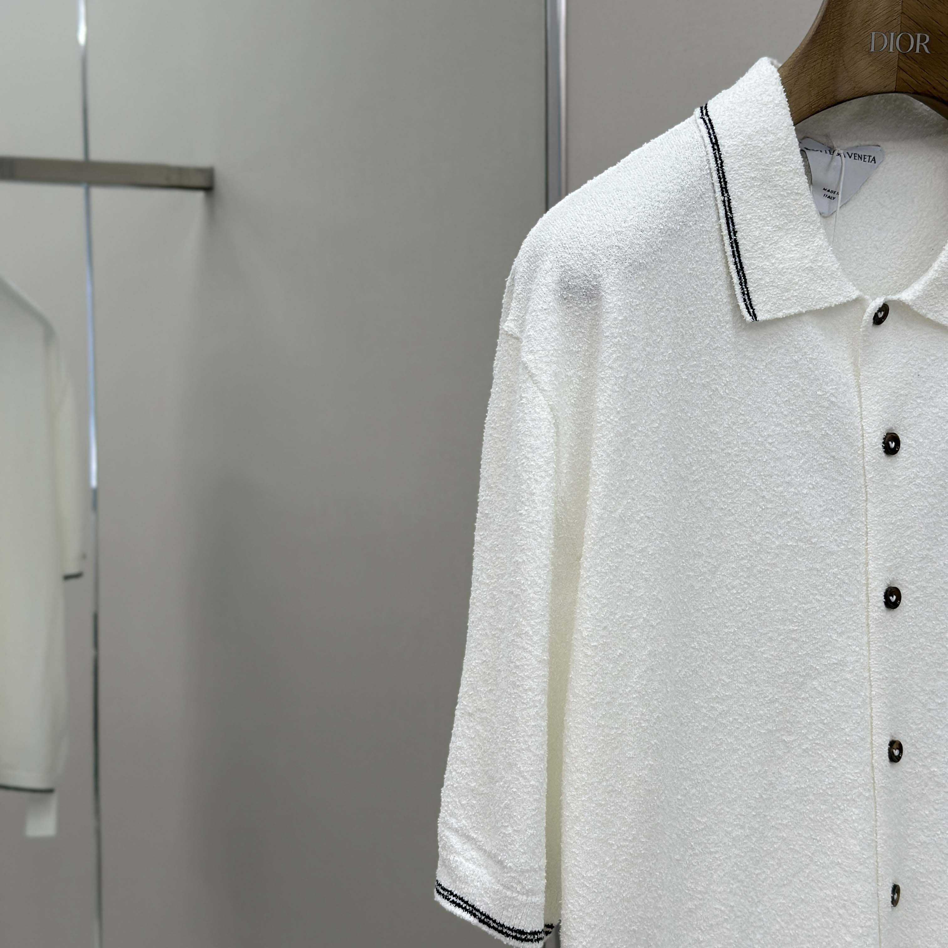 Bottega Veneta Cotton Bouclé Shirt - FashionPlug