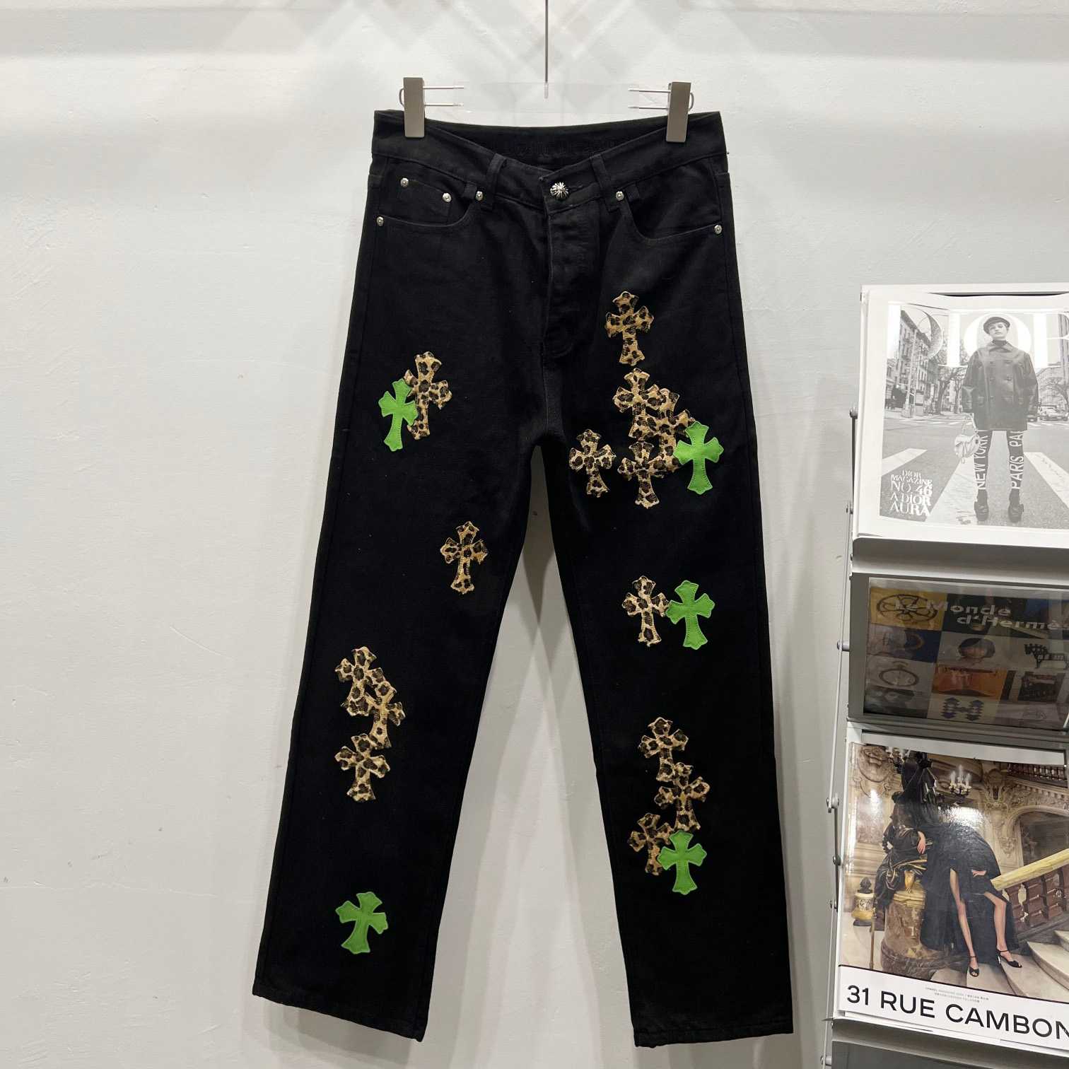 Chrome Hearts Cross Jeans - FashionPlug