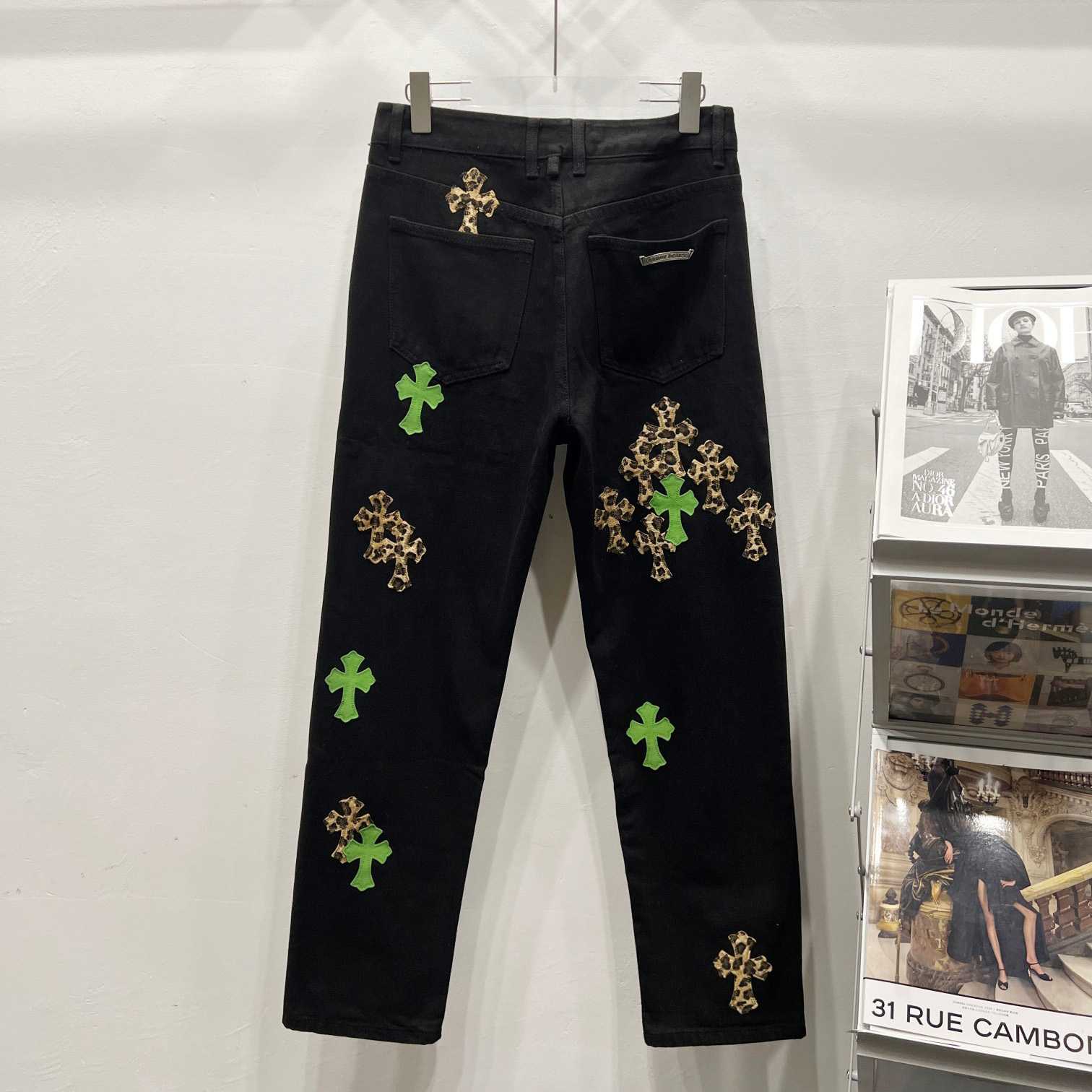 Chrome Hearts Cross Jeans - FashionPlug