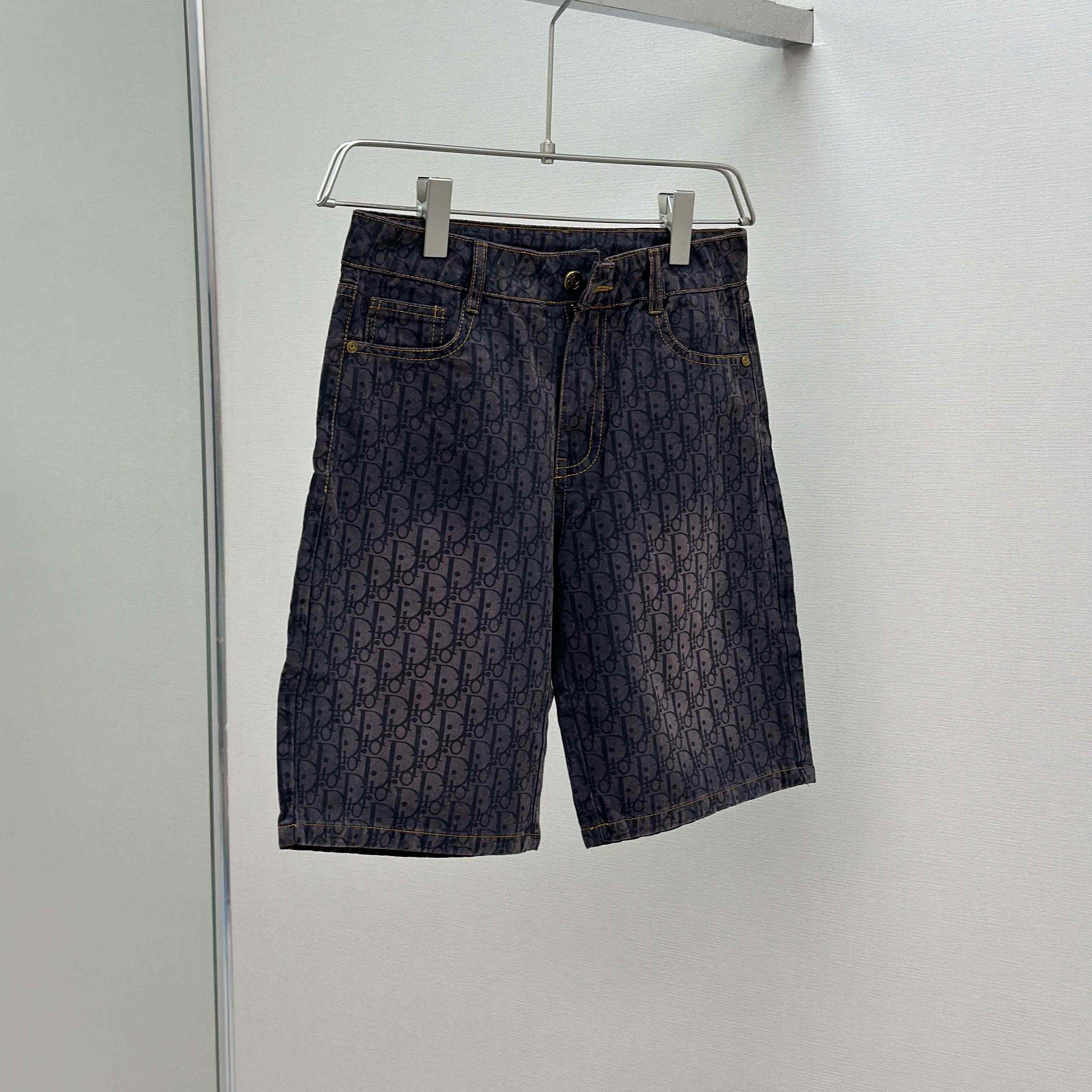 Dior Oblique Denim Shorts - FashionPlug