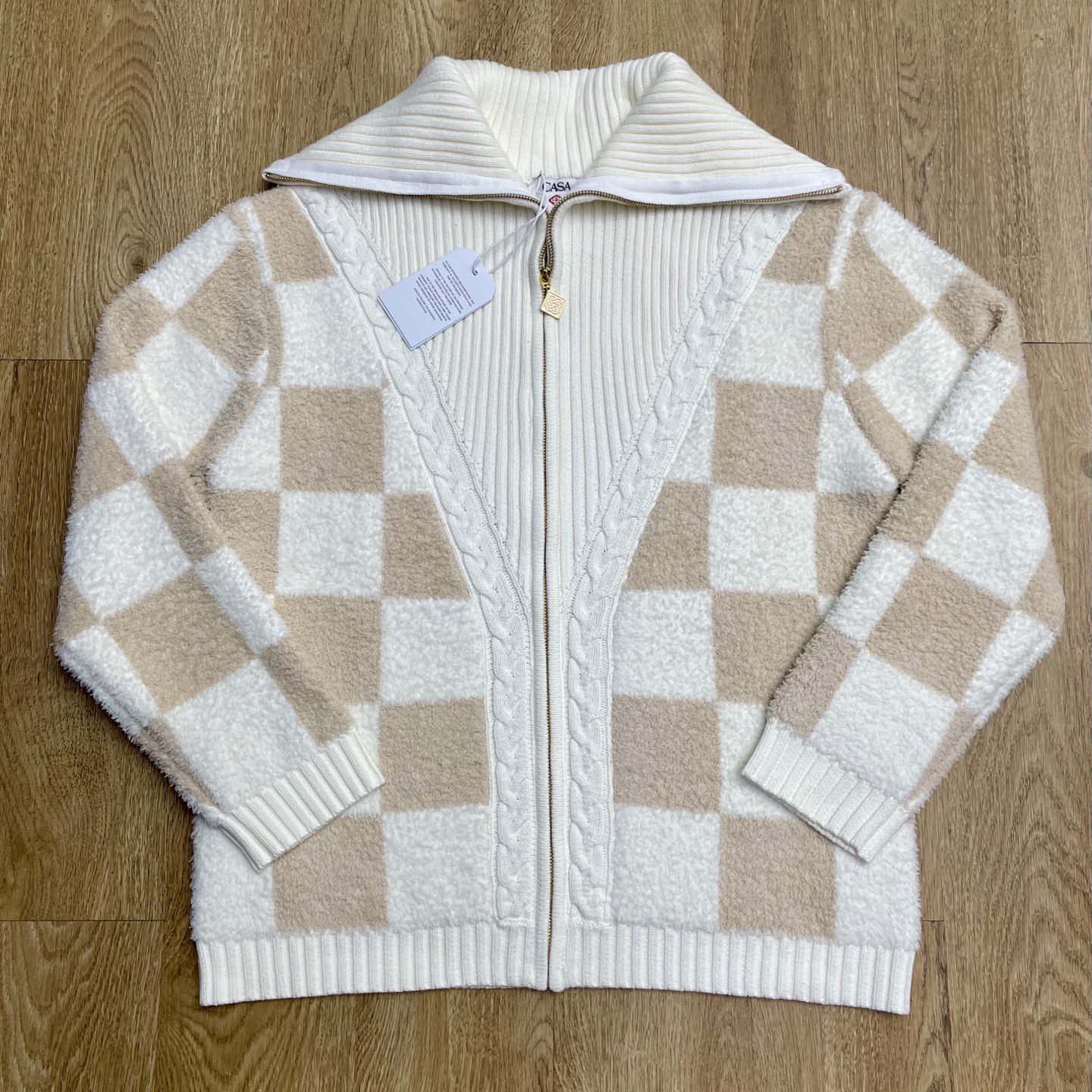 Casablanca Merino Fleece Jacket   D0096 - FashionPlug