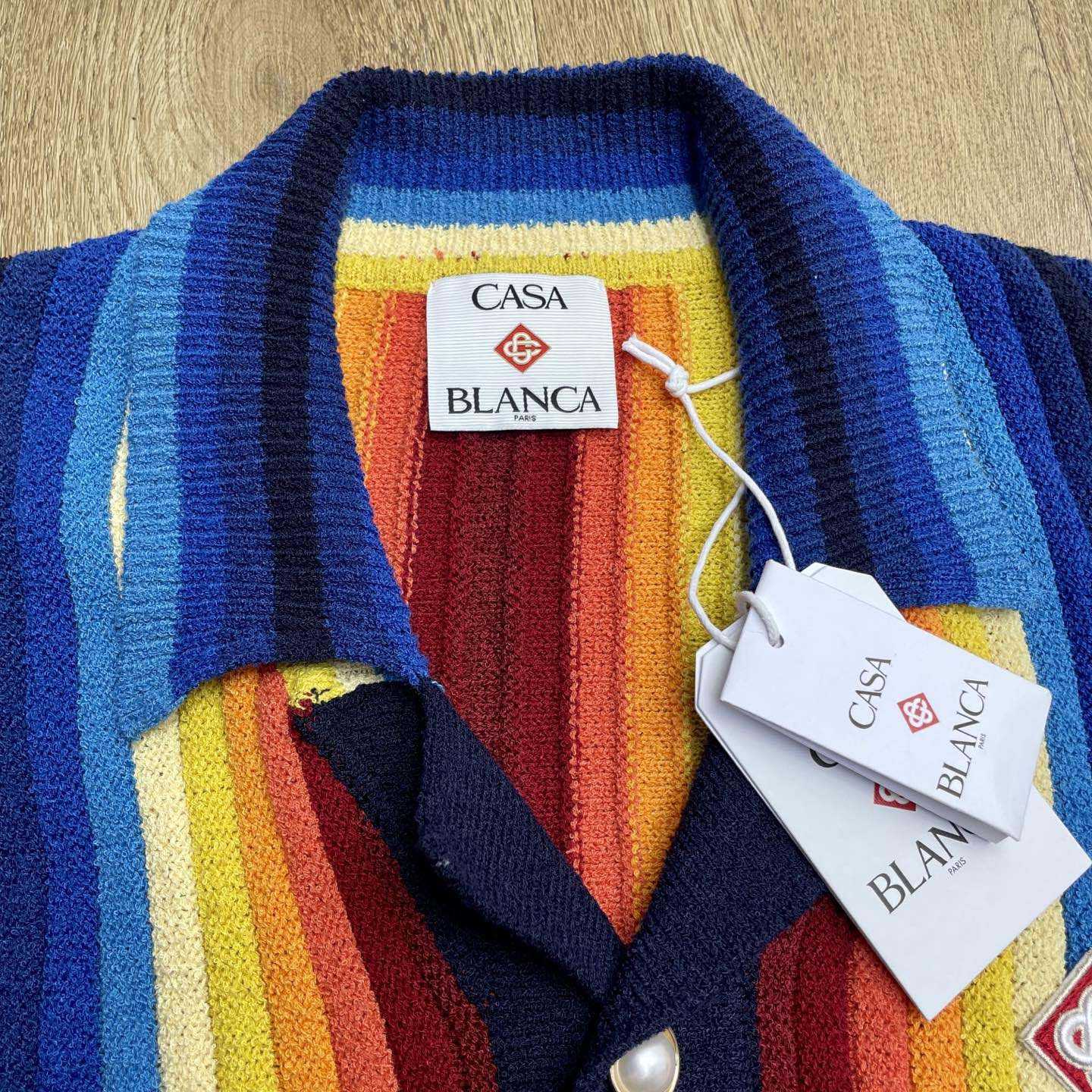 Casablanca Gradient Stripe Towelling Jacket - FashionPlug