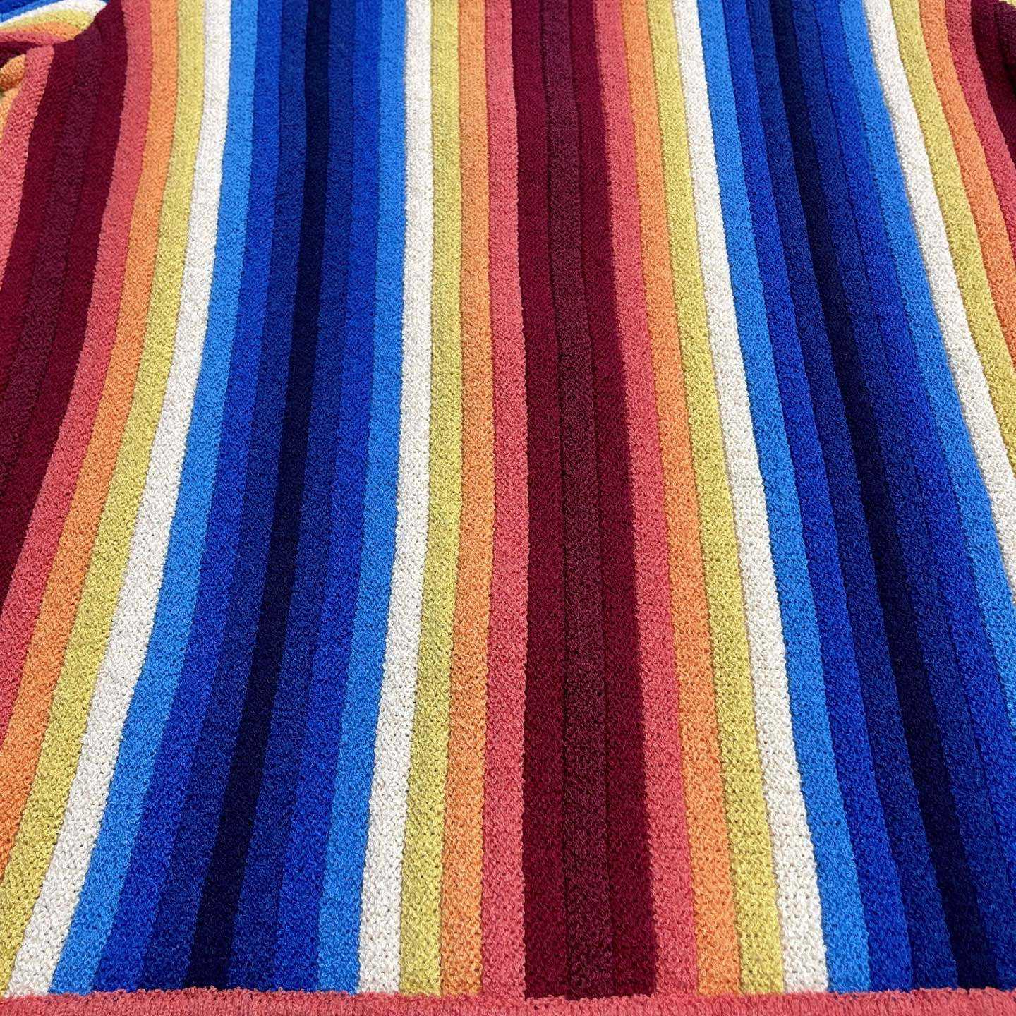 Casablanca Gradient Stripe Towelling Jacket - FashionPlug