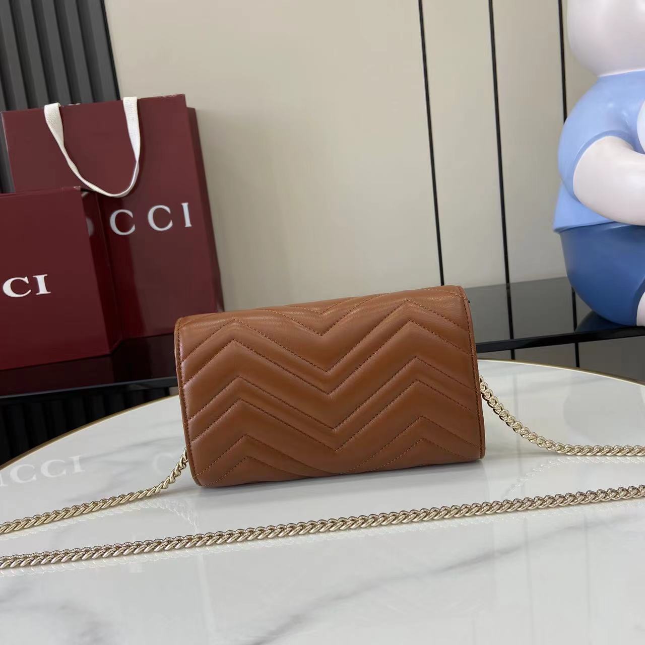Gucci GG Marmont Wallet On Chain - FashionPlug