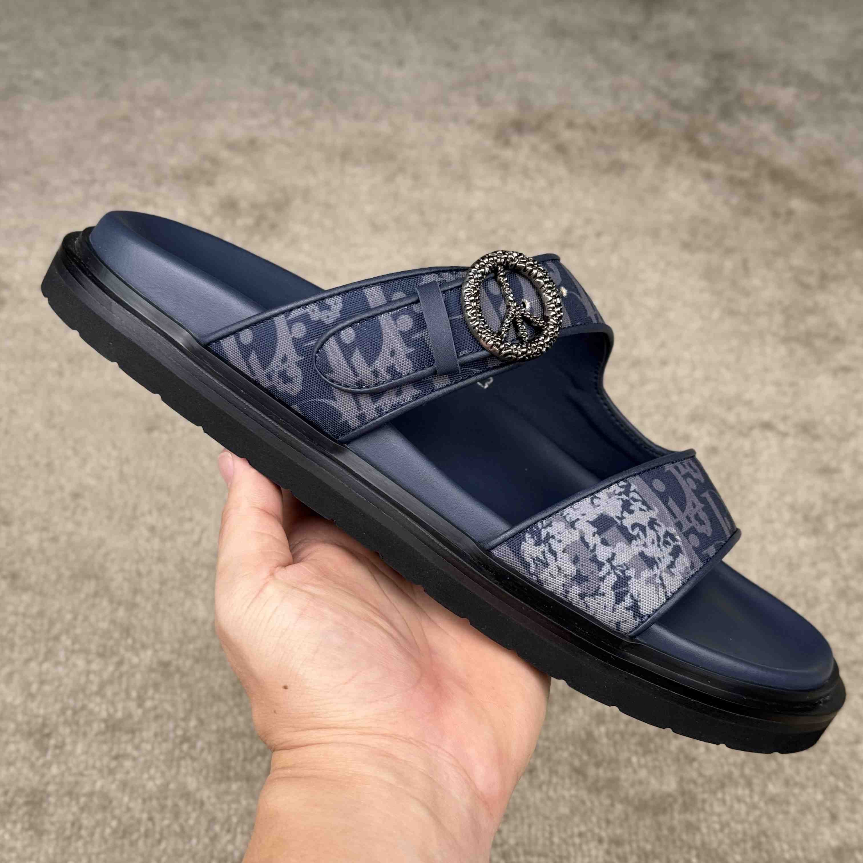 Denim Tears x Dior Aqua Sandal 'Dior Tears - Peace Sign' - FashionPlug
