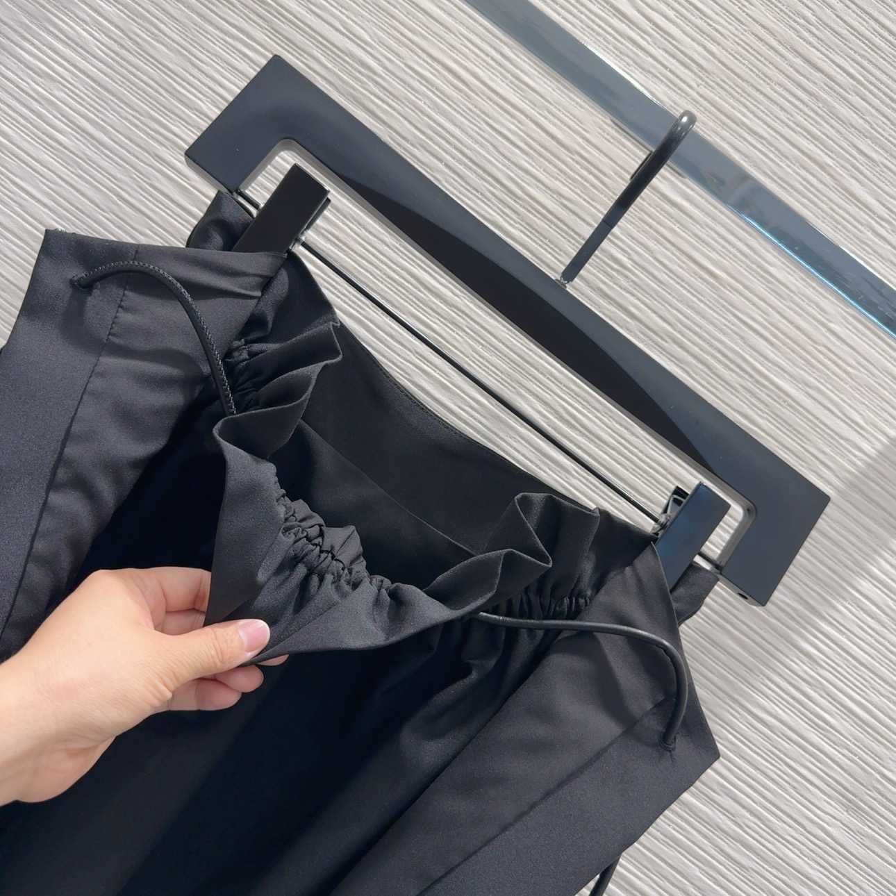 Loewe Logo Cotton And Wool Maxi Skirt - FashionPlug