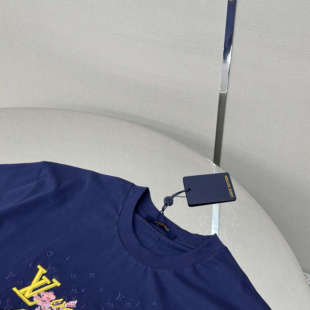 Louis Vuitton Embroidered T-Shirt   1AIMKV - FashionPlug