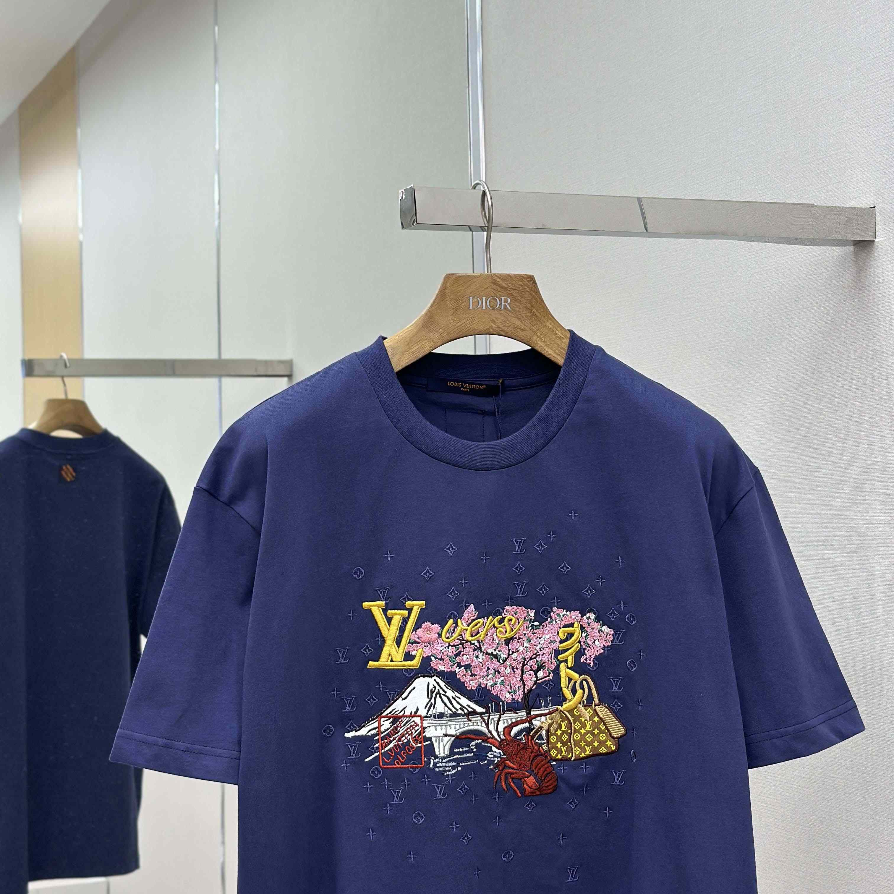 Louis Vuitton Embroidered T-Shirt   1AIMKV - FashionPlug