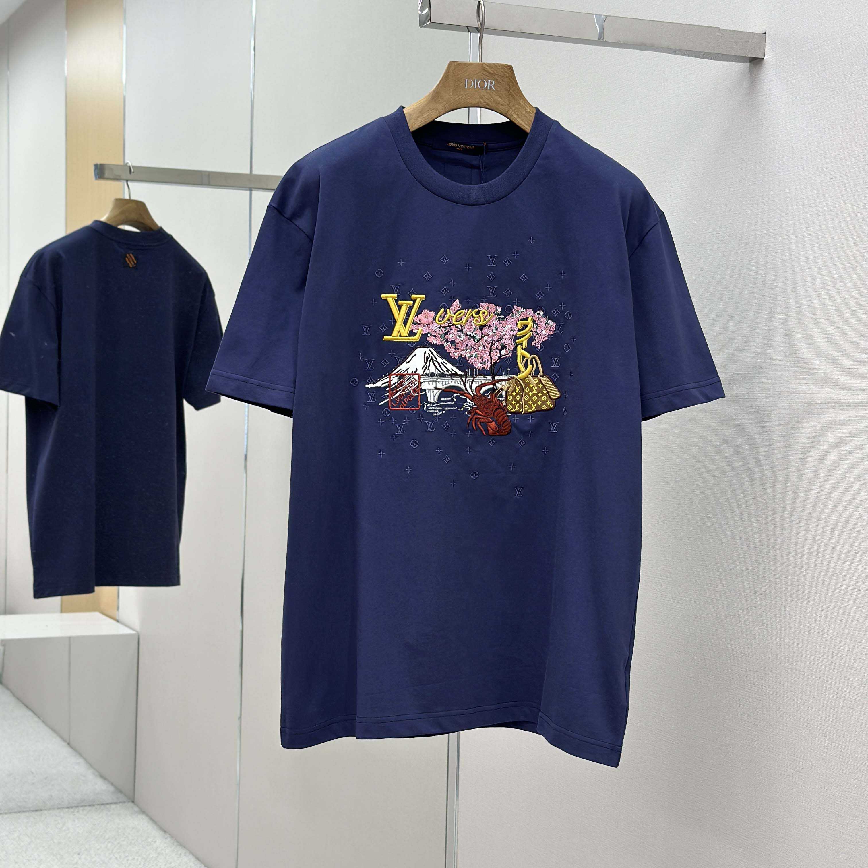 Louis Vuitton Embroidered T-Shirt   1AIMKV - FashionPlug