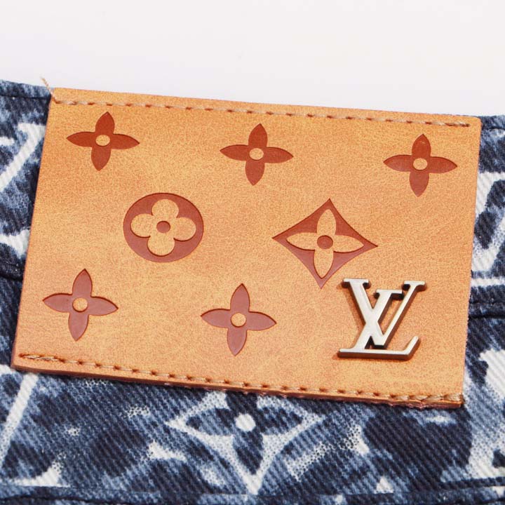 Louis Vuitton Monogram Denim Pants - FashionPlug