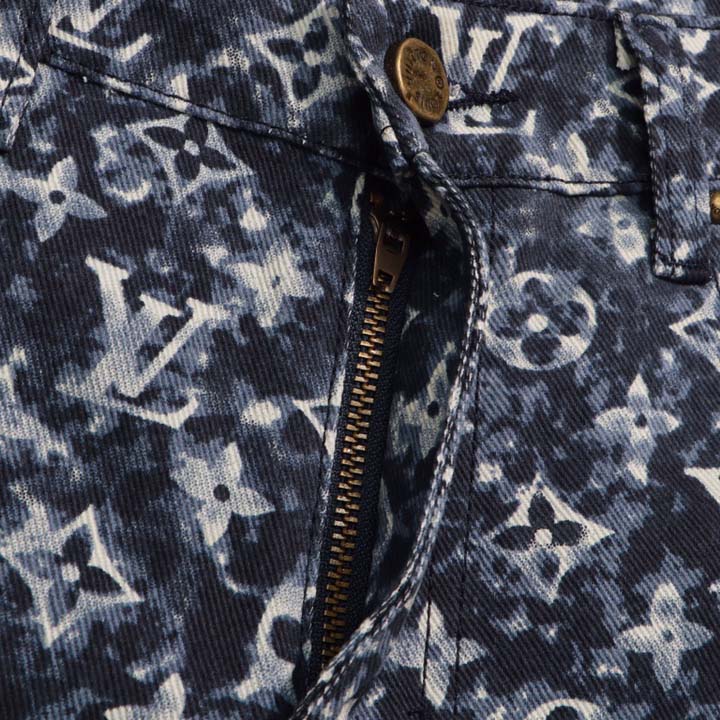 Louis Vuitton Monogram Denim Pants - FashionPlug