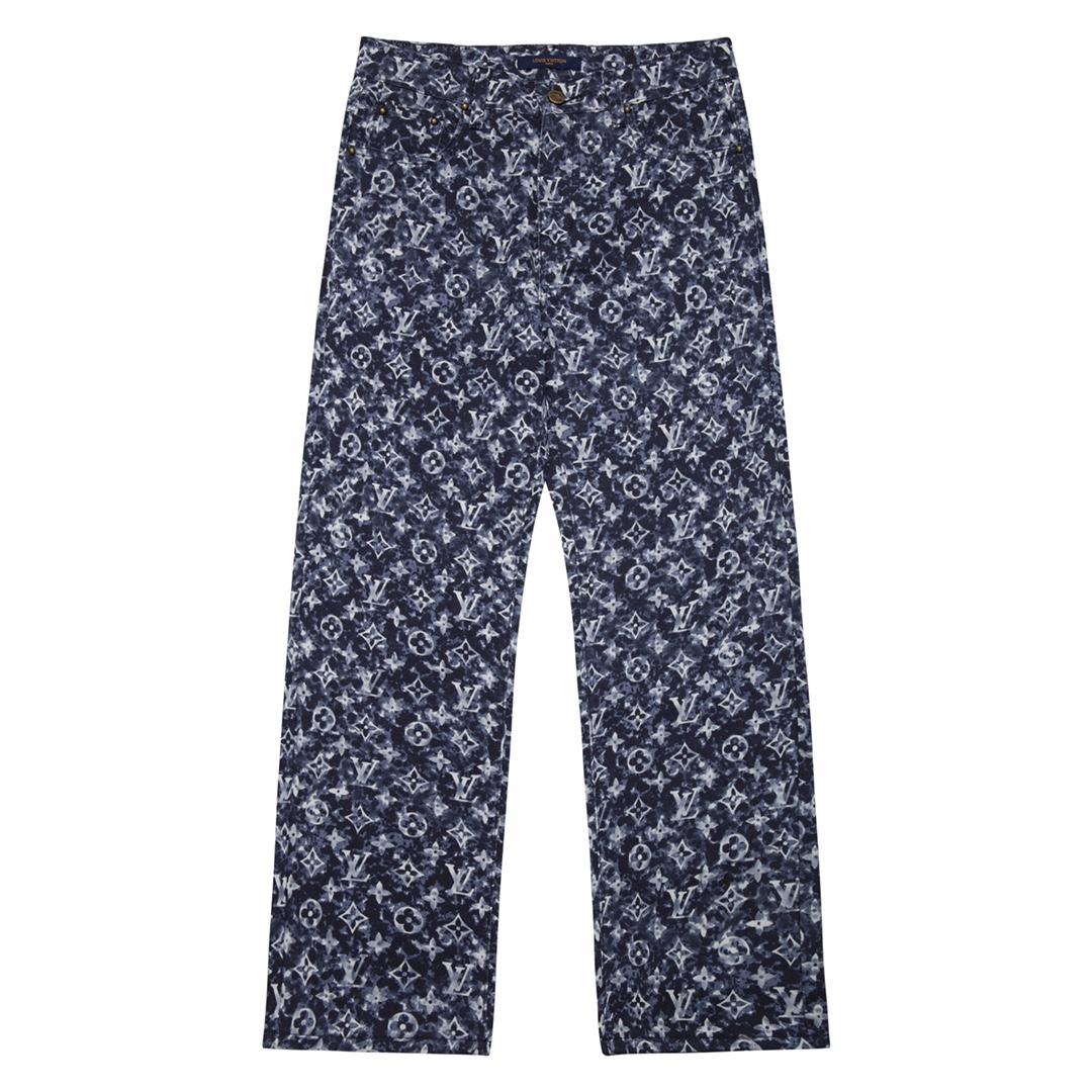 Louis Vuitton Monogram Denim Pants - FashionPlug