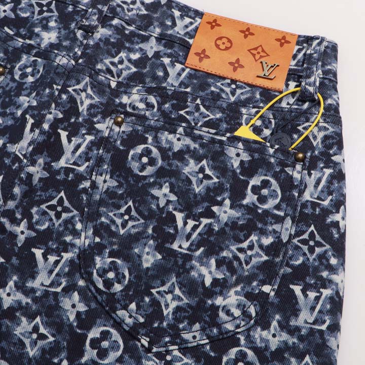 Louis Vuitton Monogram Denim Pants - FashionPlug
