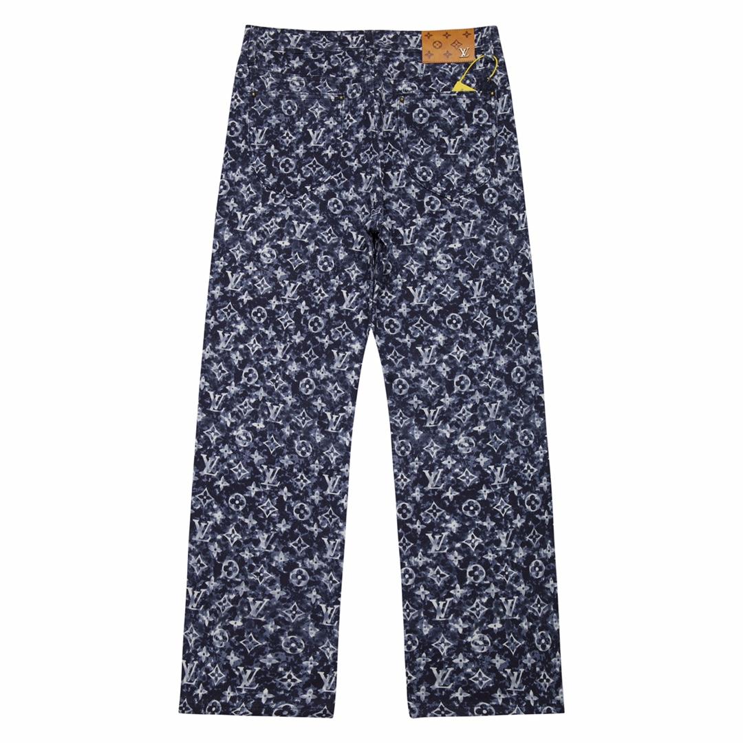 Louis Vuitton Monogram Denim Pants - FashionPlug