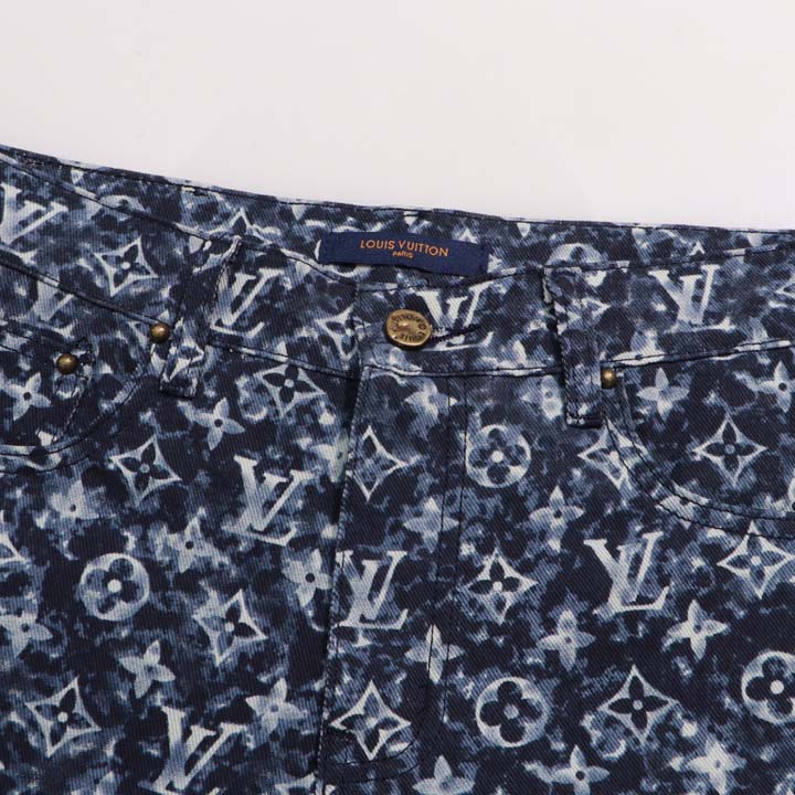 Louis Vuitton Monogram Denim Pants - FashionPlug