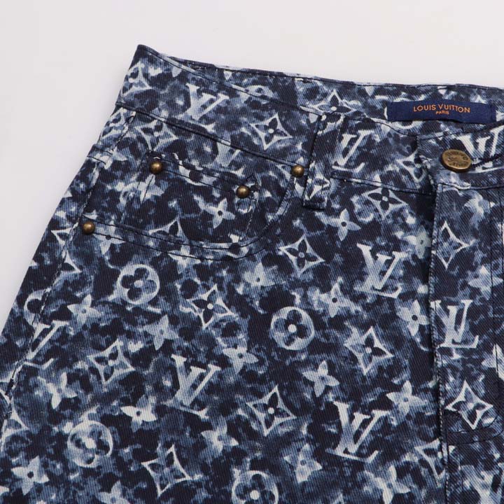 Louis Vuitton Monogram Denim Pants - FashionPlug