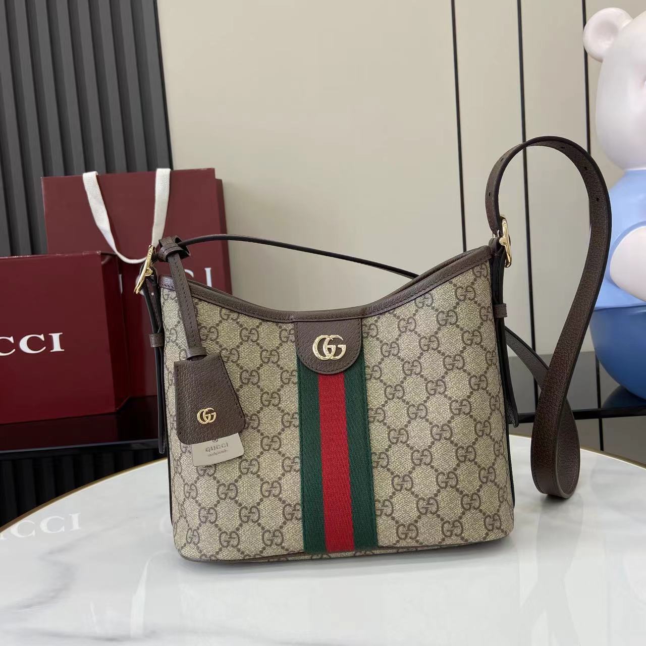 Gucci Ophidia Small Shoulder Bag - FashionPlug