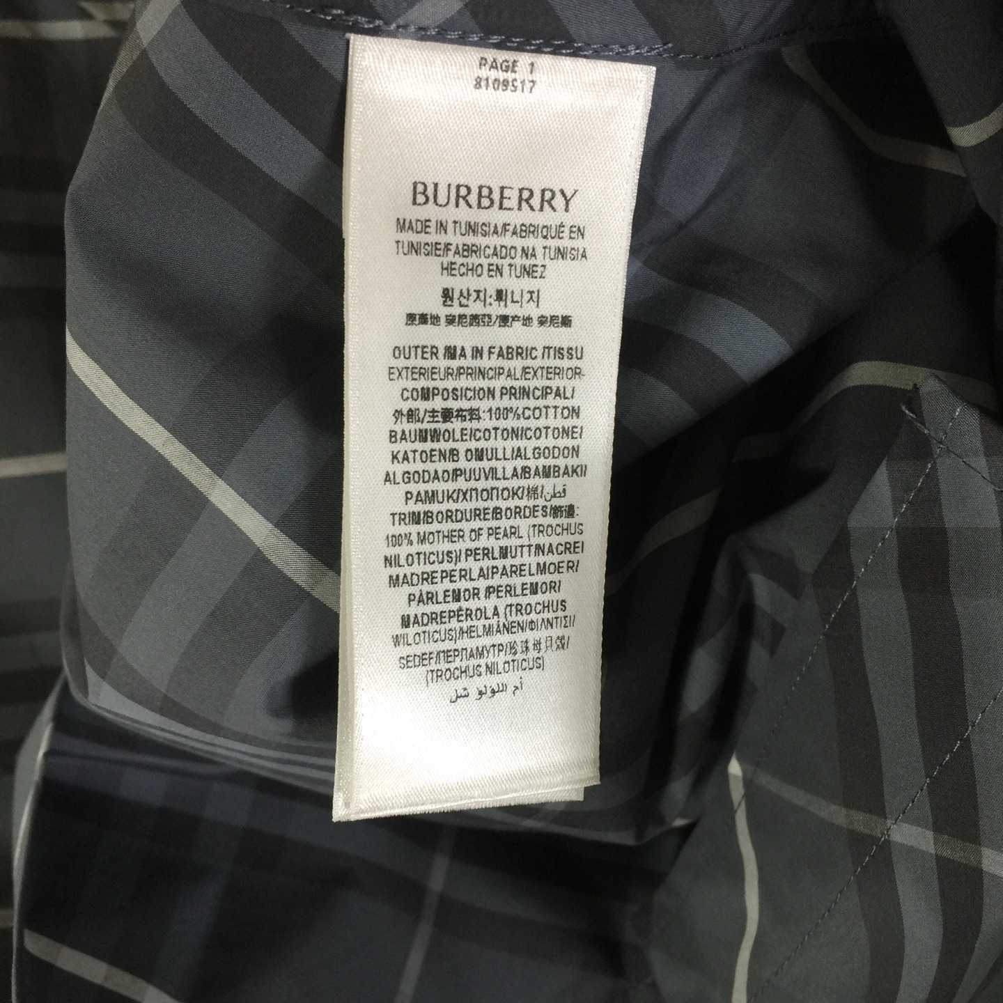 Burberry Men's Check cotton shirt - FashionPlug