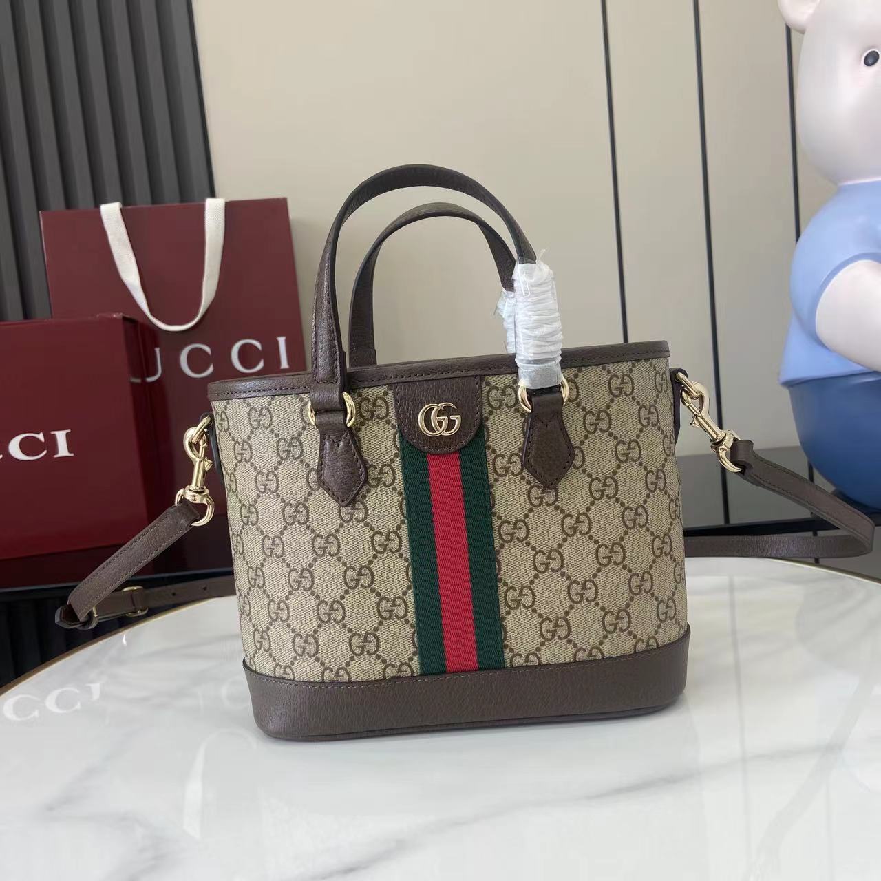 Gucci Ophidia Small Tote Bag - FashionPlug